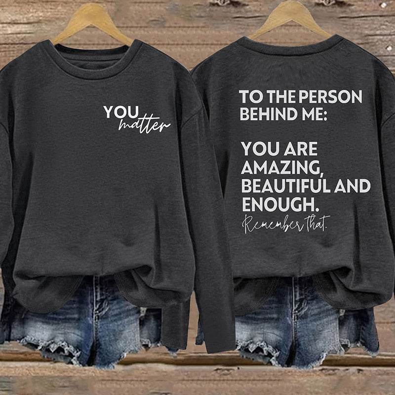 You Matter Long-Sleeve Casual Tee