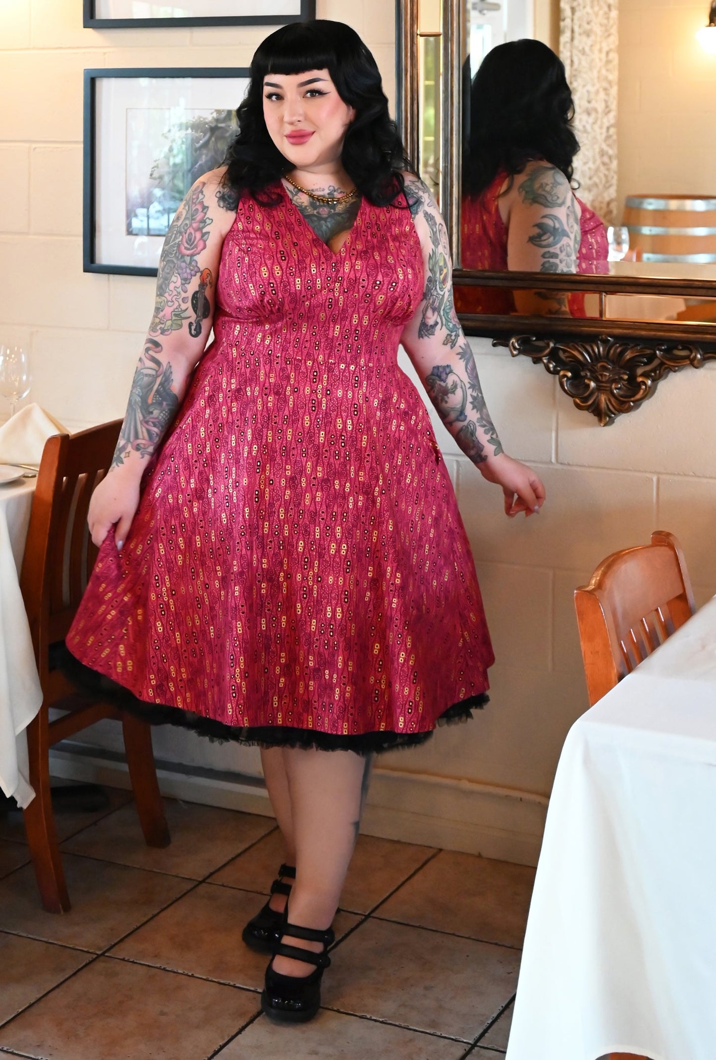 Norma - Wiggle Room - Abstract Retro Dress