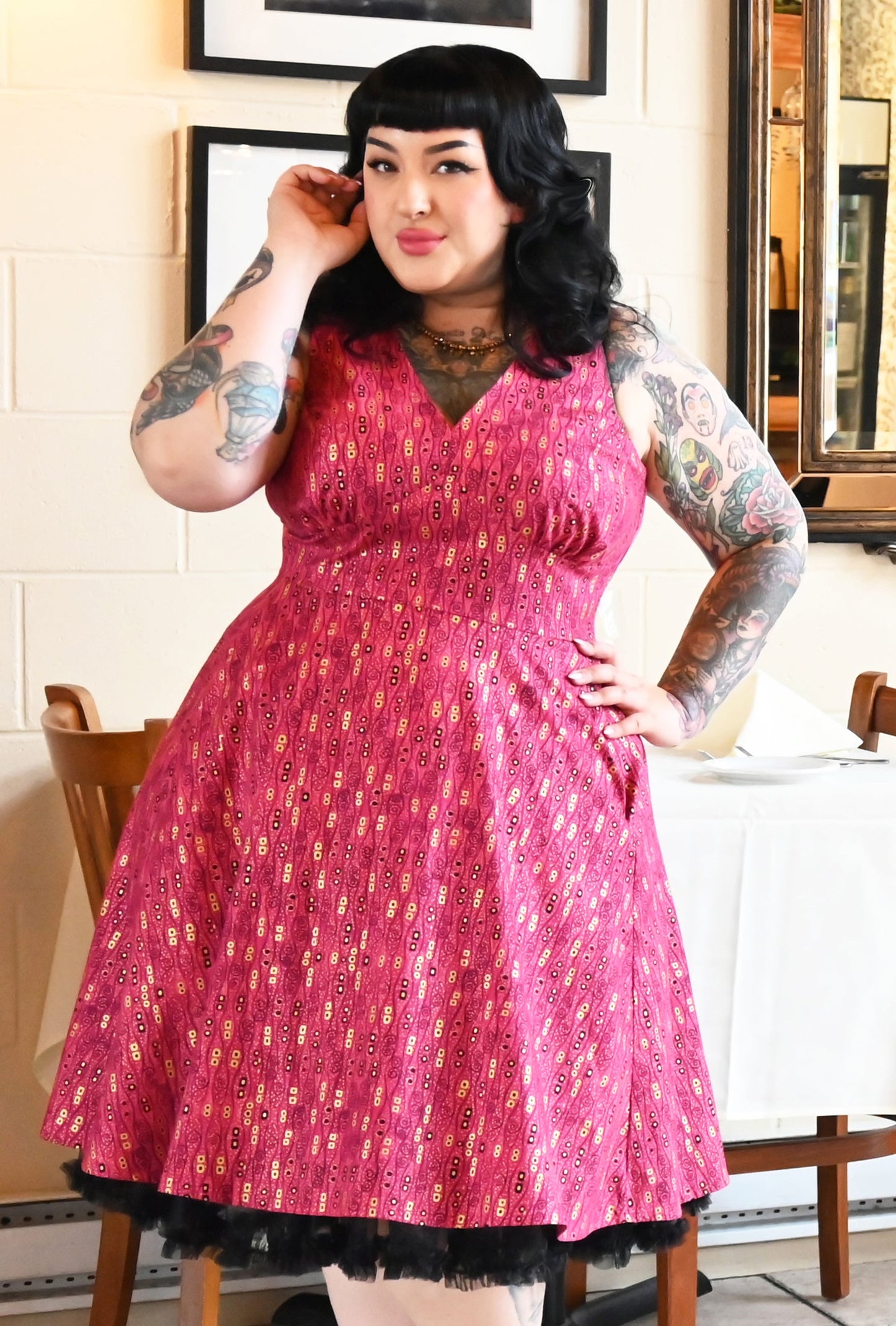 Norma - Wiggle Room - Abstract Retro Dress