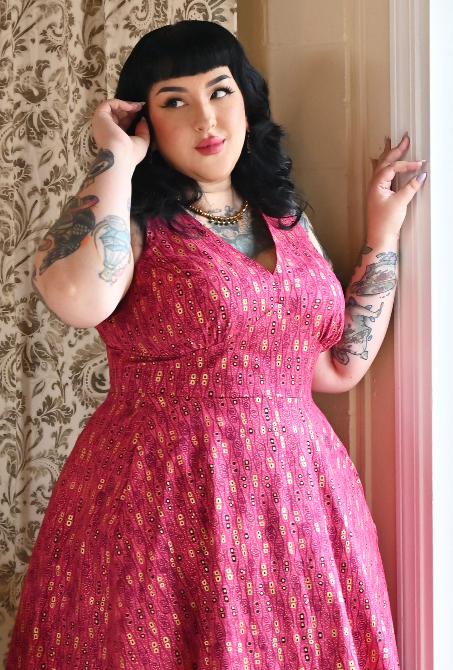 Norma - Wiggle Room - Abstract Retro Dress