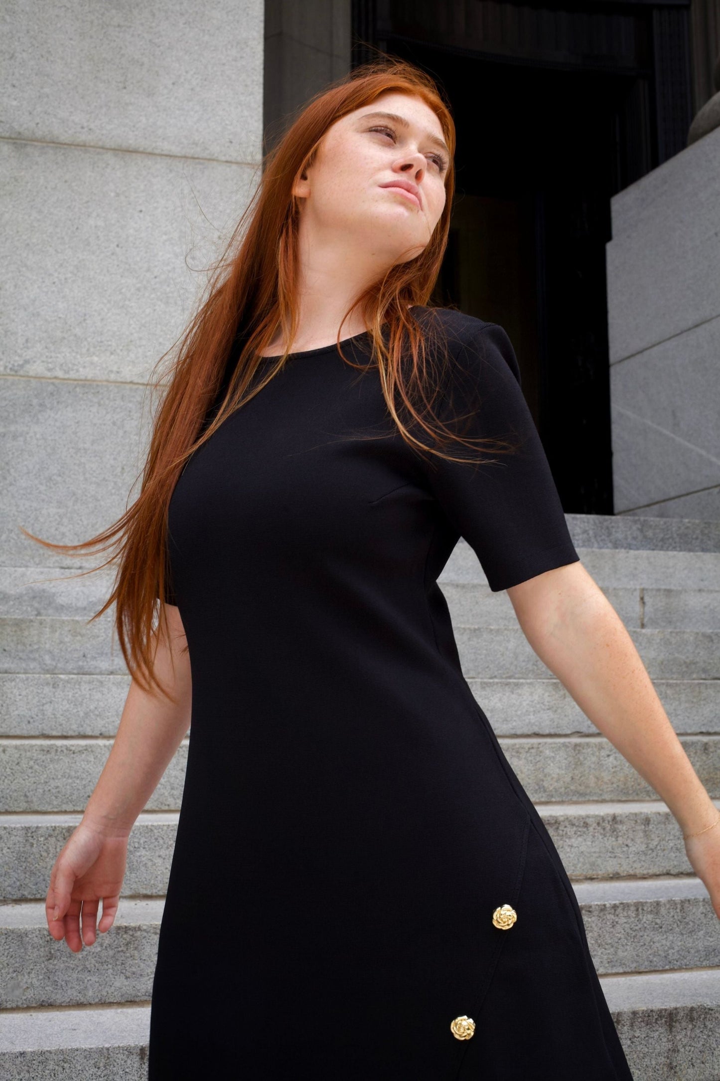 Cleo Black A-Line Dress