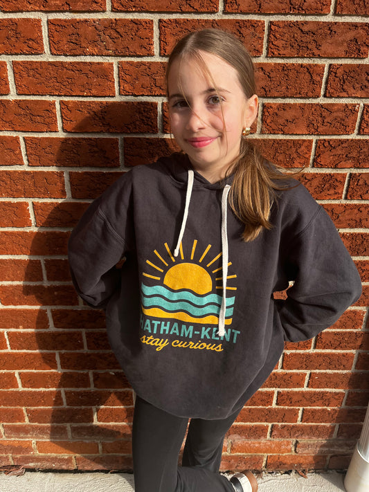 Retro Sunrise Unisex lightweight hoodie