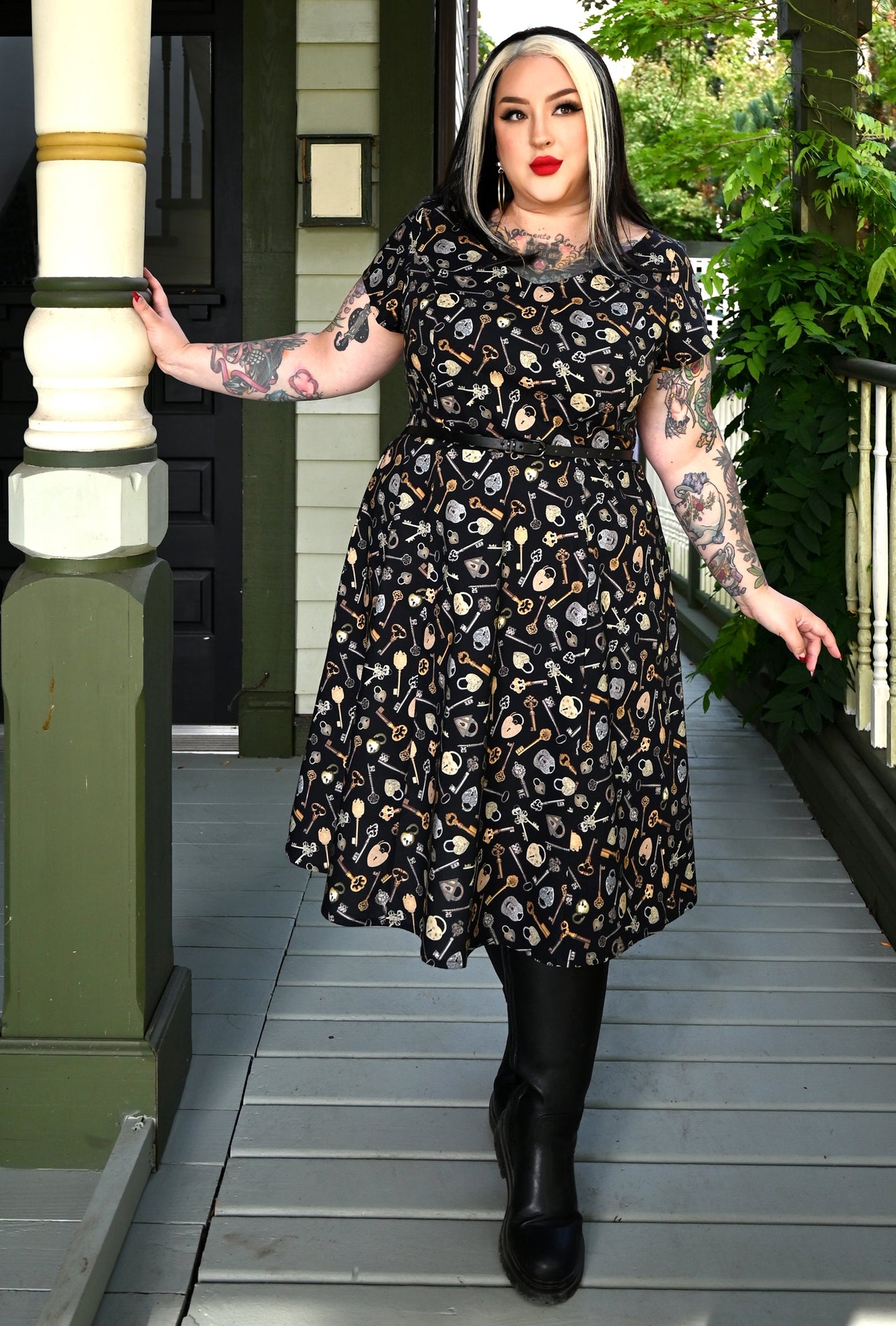 Yvonne - Lock Star - Key & Heart Lock Dress