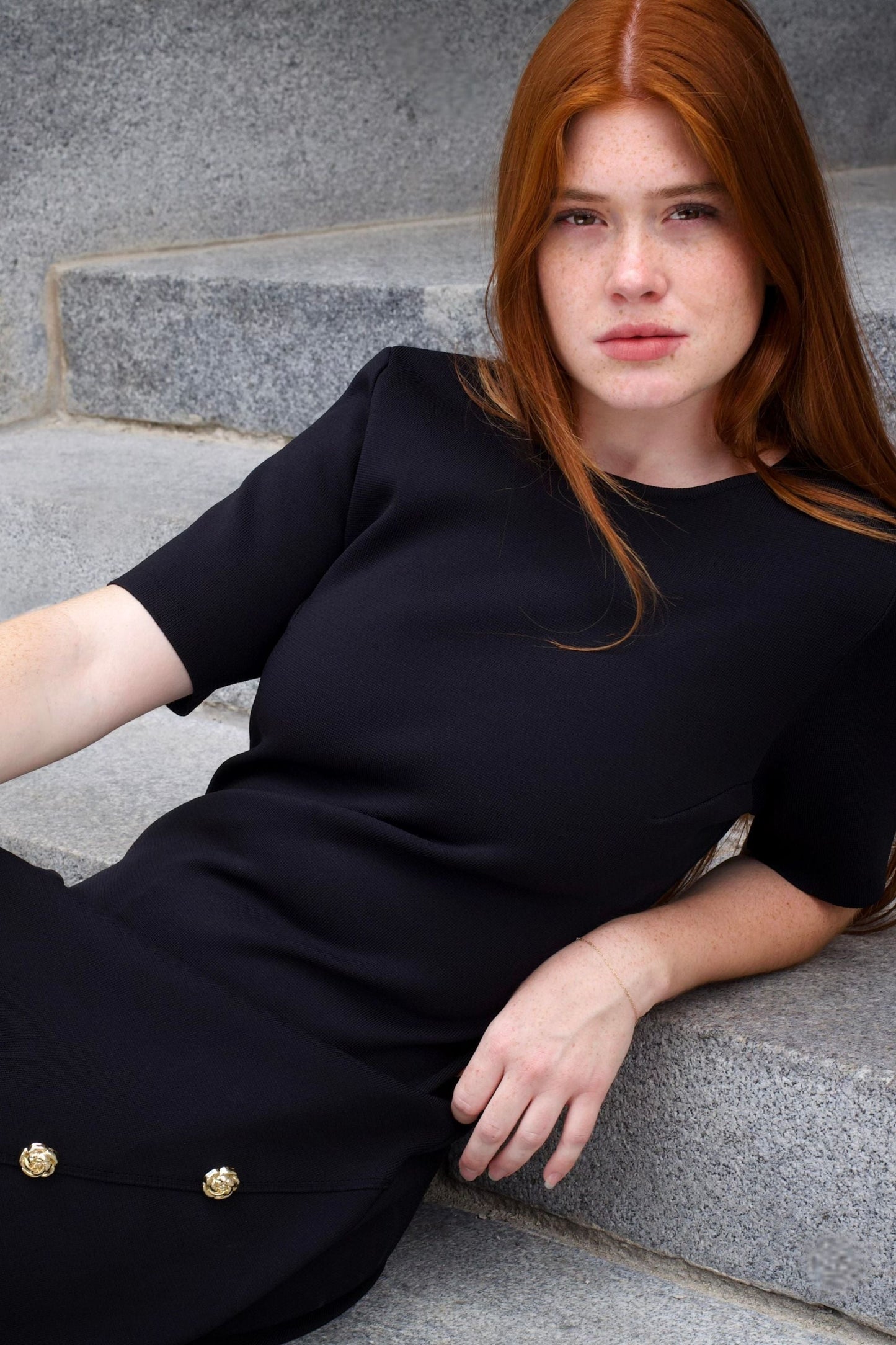 Cleo Black A-Line Dress