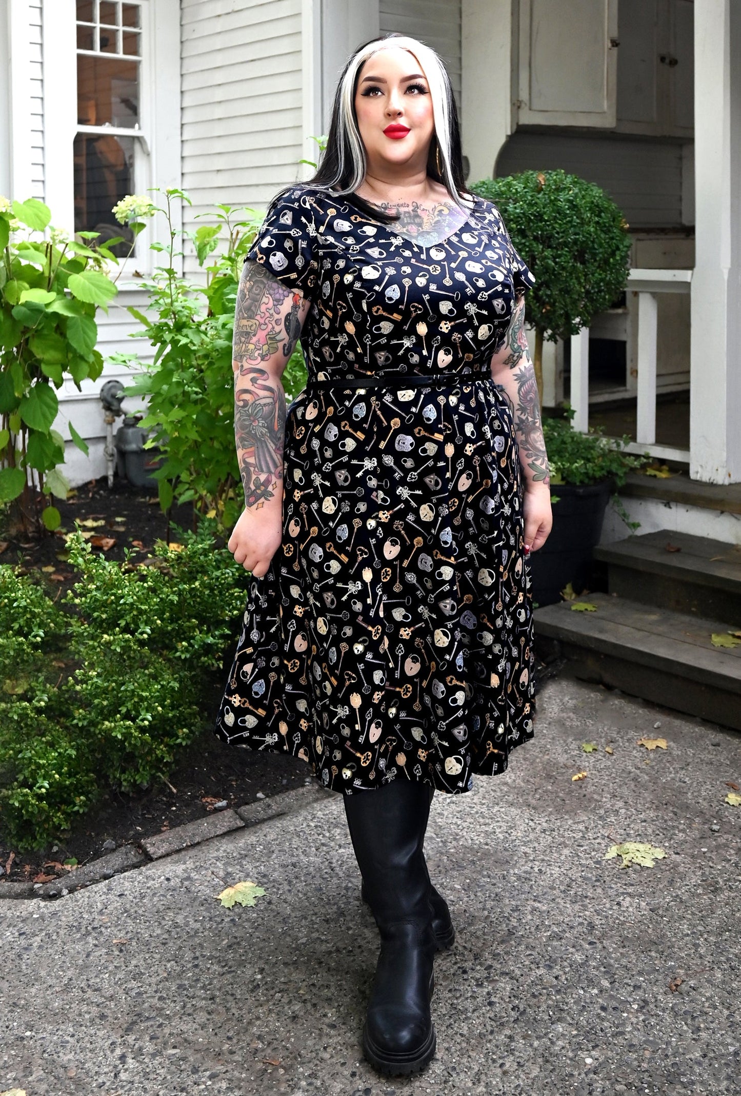 Yvonne - Lock Star - Key & Heart Lock Dress
