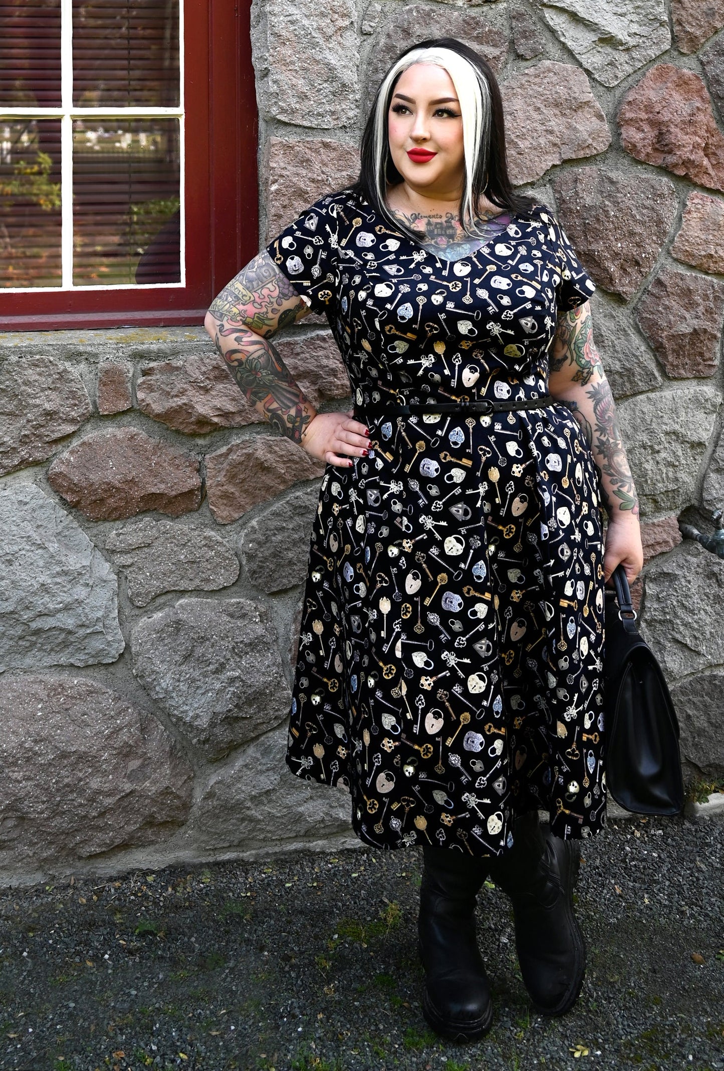 Yvonne - Lock Star - Key & Heart Lock Dress