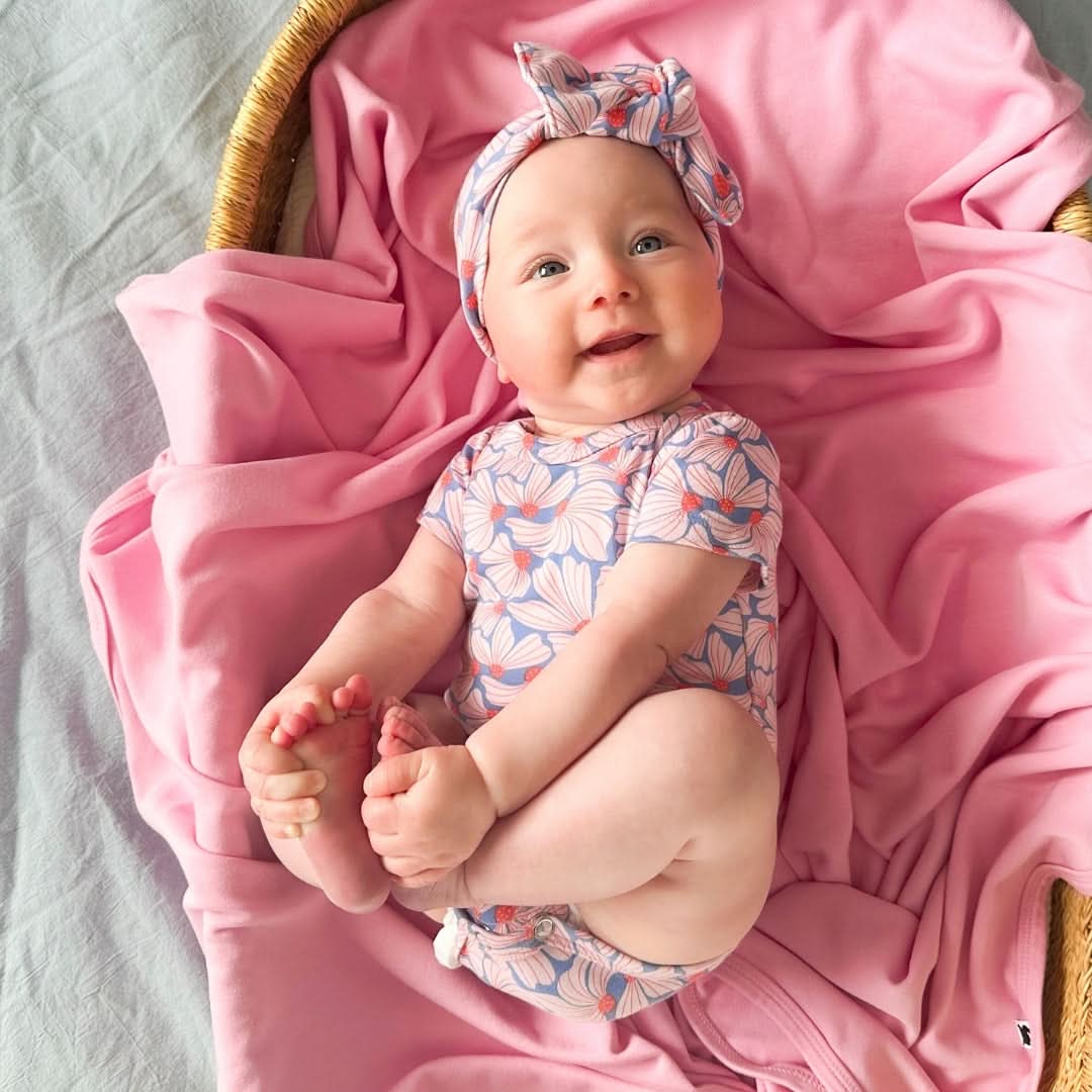 Bamboo Baby Short-Sleeved Bodysuit | Sunkissed