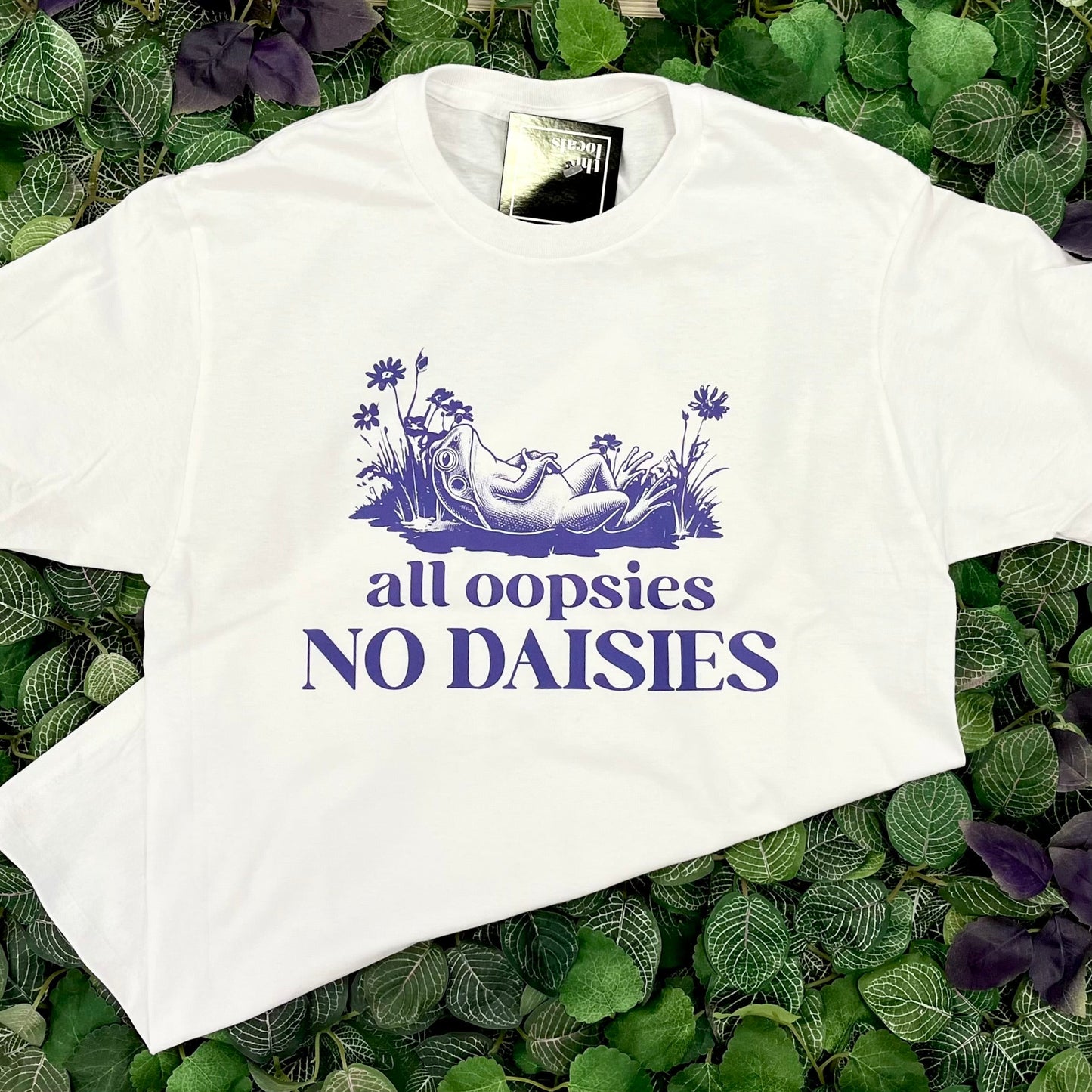 Frog All Oopsies, No Daisies White Shirt