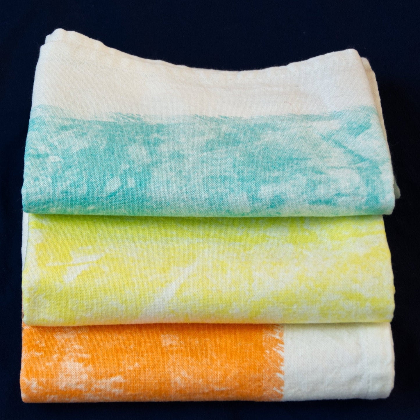 Retro Tie-Dye Kitchen Towels: Set of 3