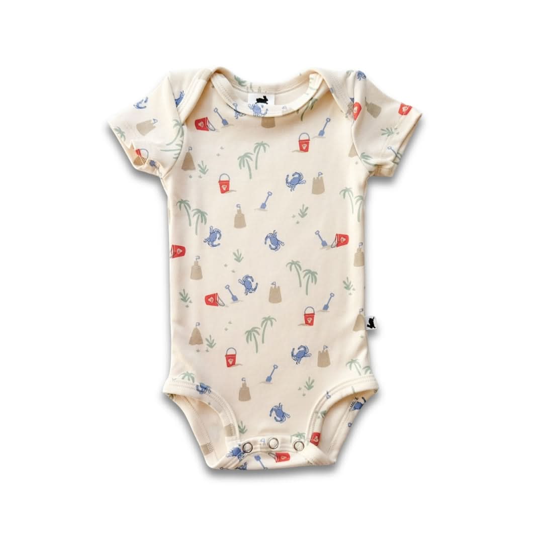 Bamboo Baby Short-Sleeved Bodysuit | Sunkissed