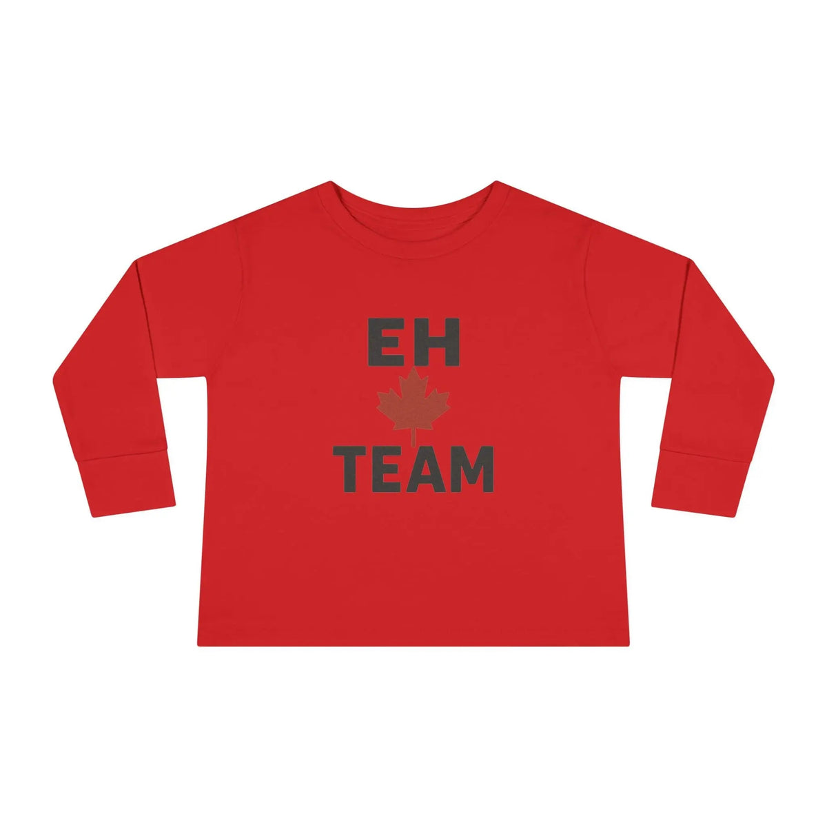 Maple Stick "Eh Team" Toddler Long Sleeve Tee – Maple Leaf Pride