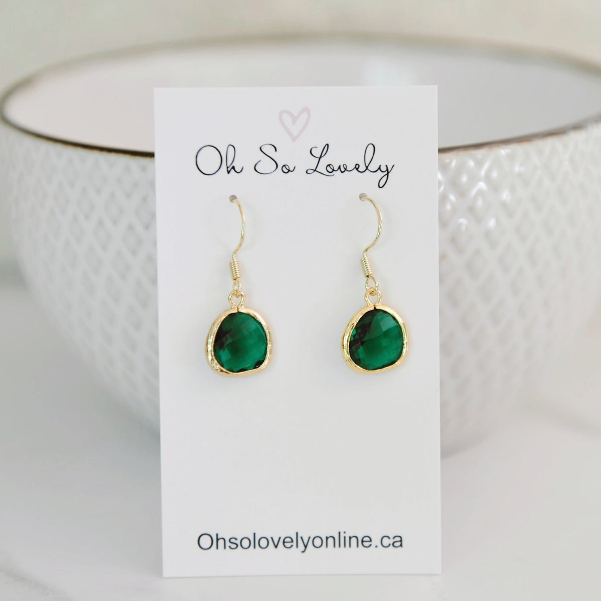 Palmer Emerald Drop Earrings