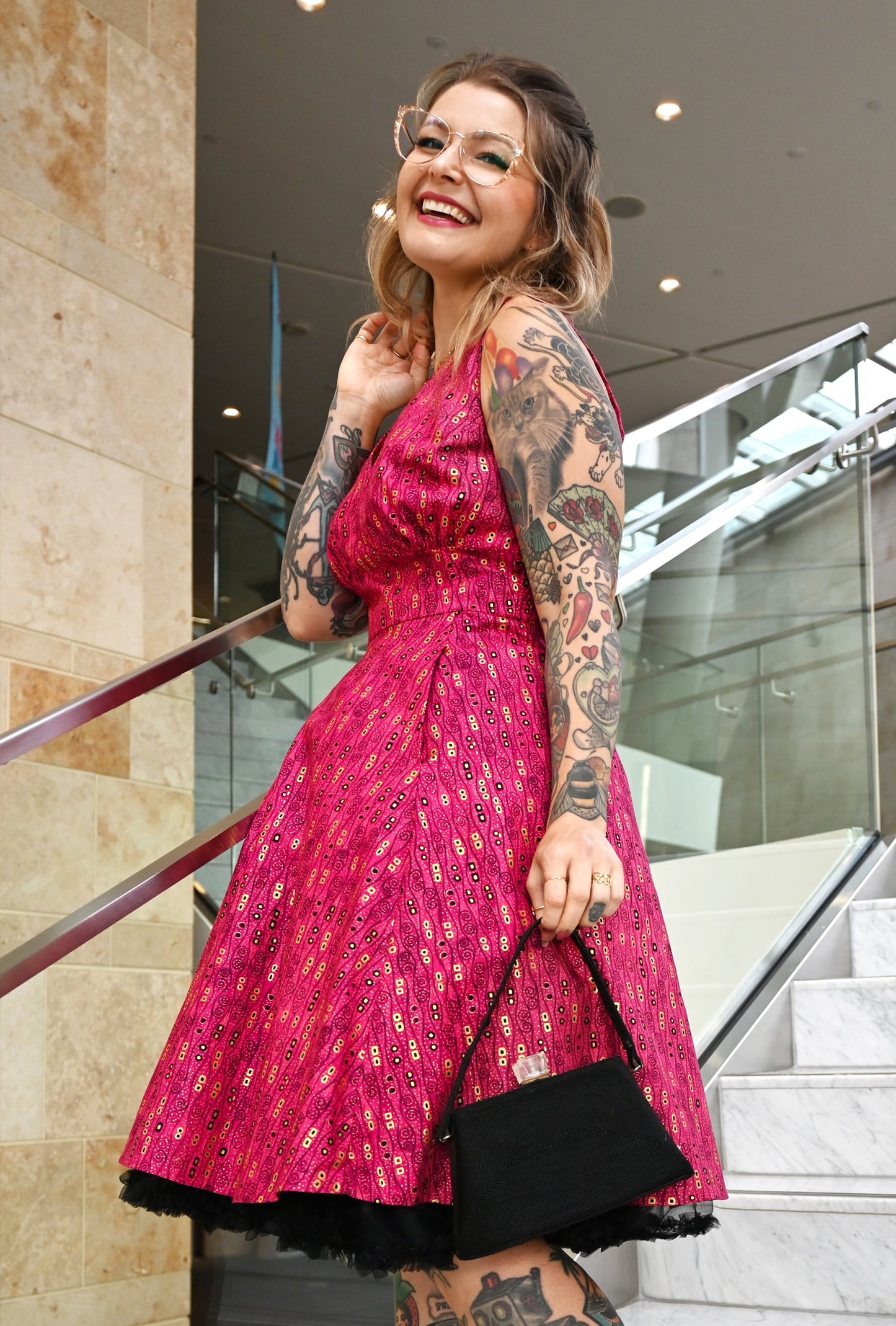 Norma - Wiggle Room - Abstract Retro Dress
