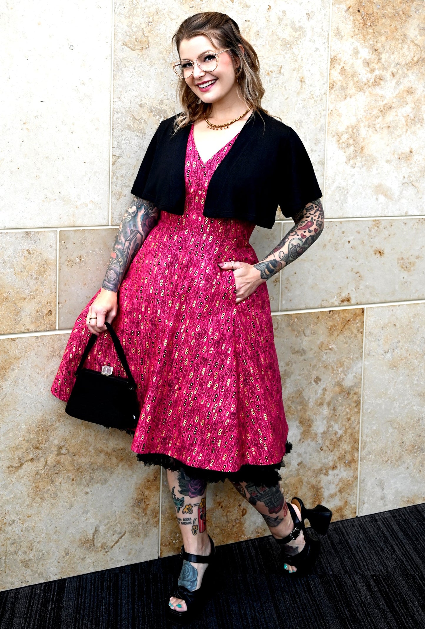 Norma - Wiggle Room - Abstract Retro Dress