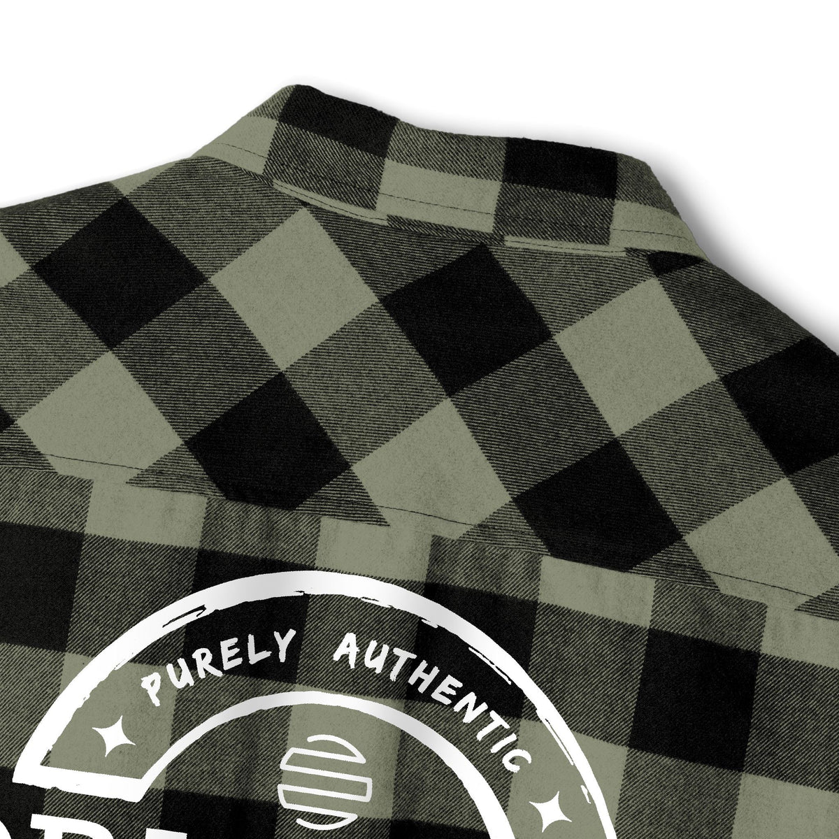 Original Era Plaid Flannel Shirt — Vintage Logo Back