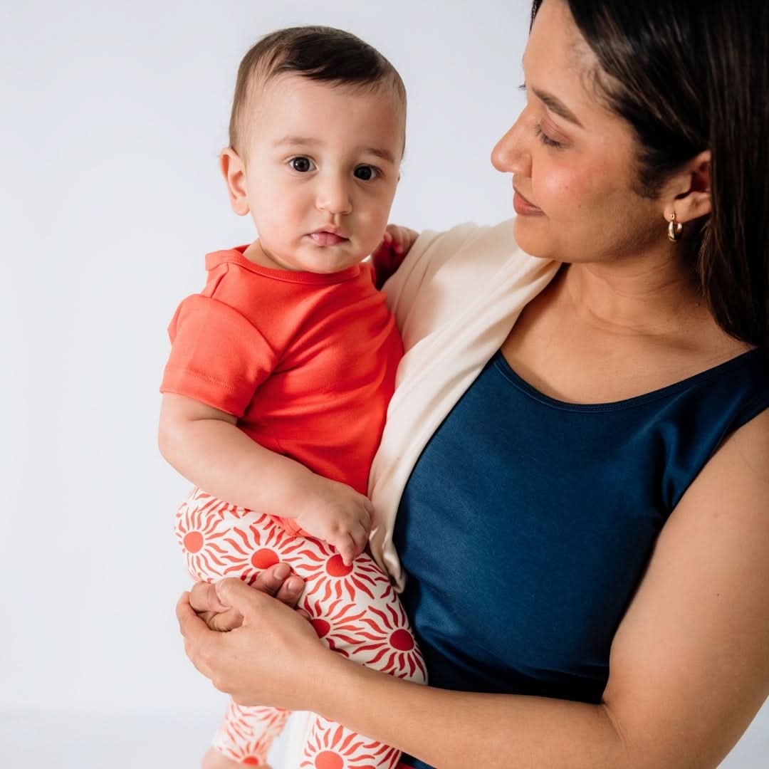 Bamboo Baby Short-Sleeved Bodysuit | Sunkissed