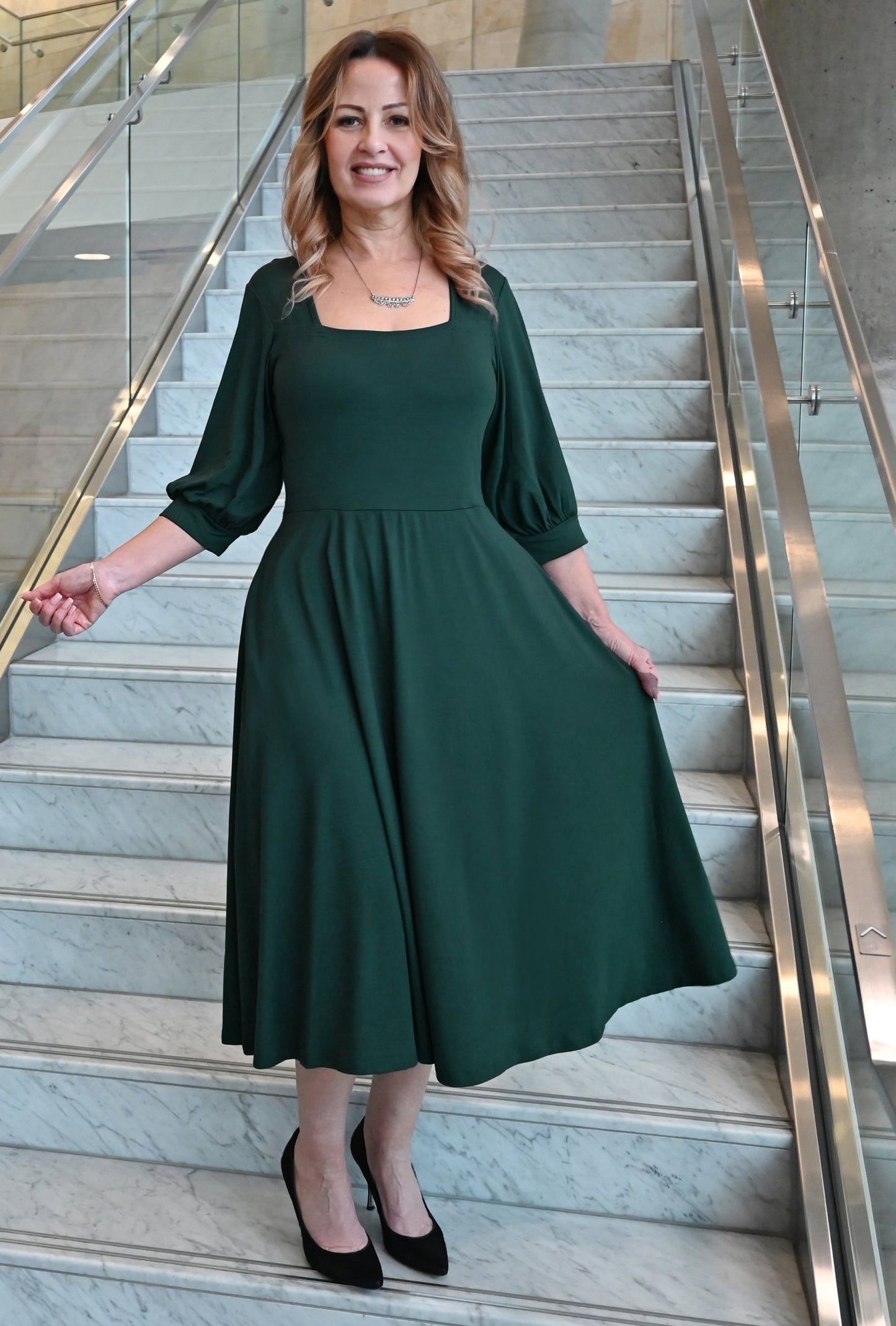 Willow Midi Dress - Rainforest Sustainable Bamboo Knit