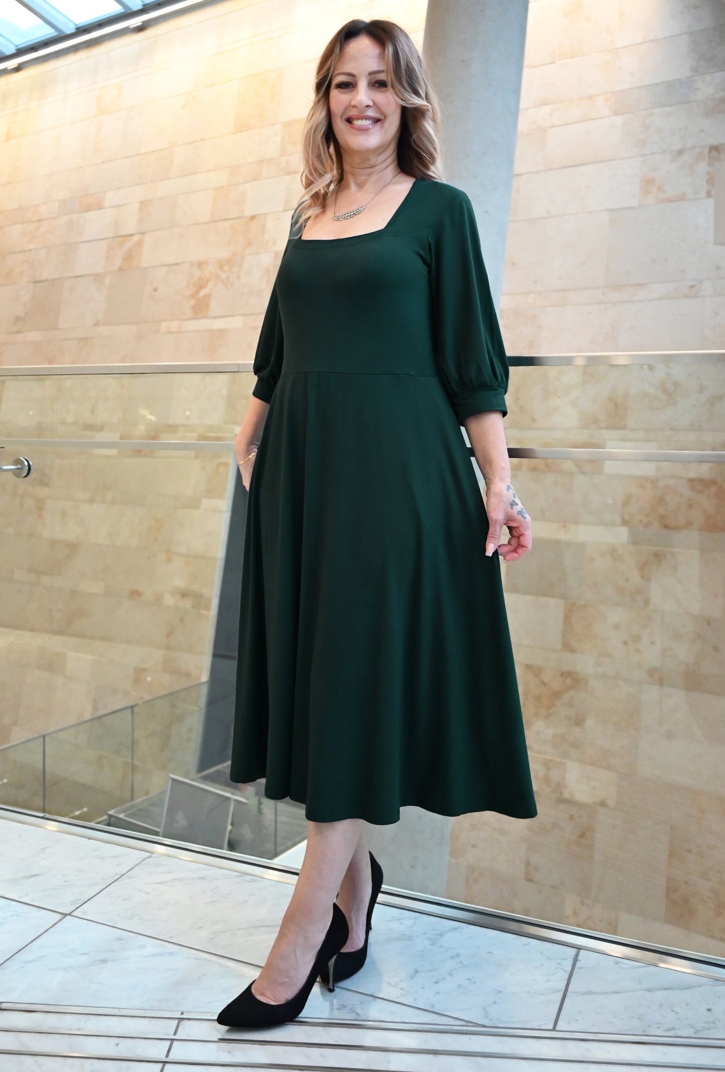 Willow Midi Dress - Rainforest Sustainable Bamboo Knit