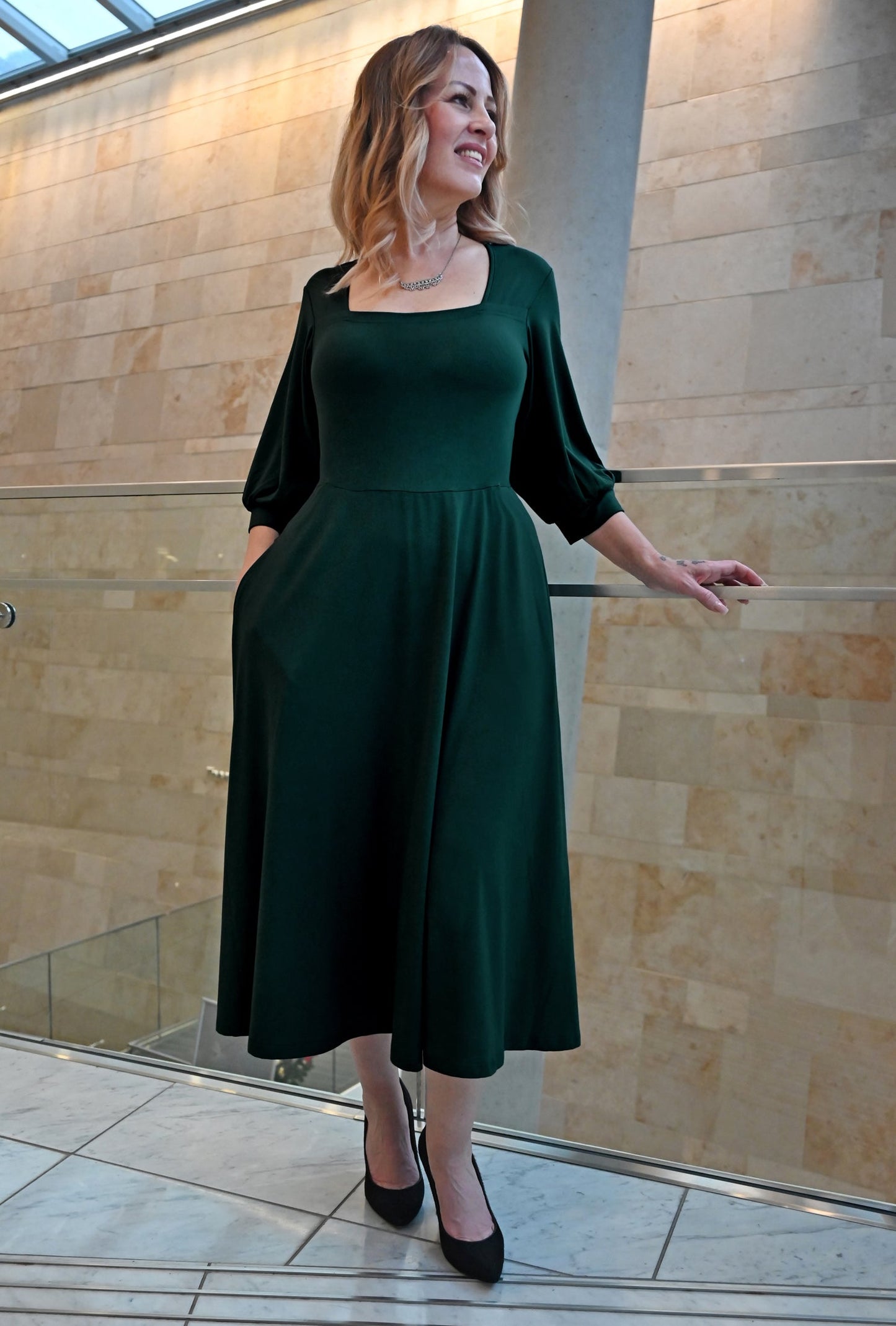 Willow Midi Dress - Rainforest Sustainable Bamboo Knit