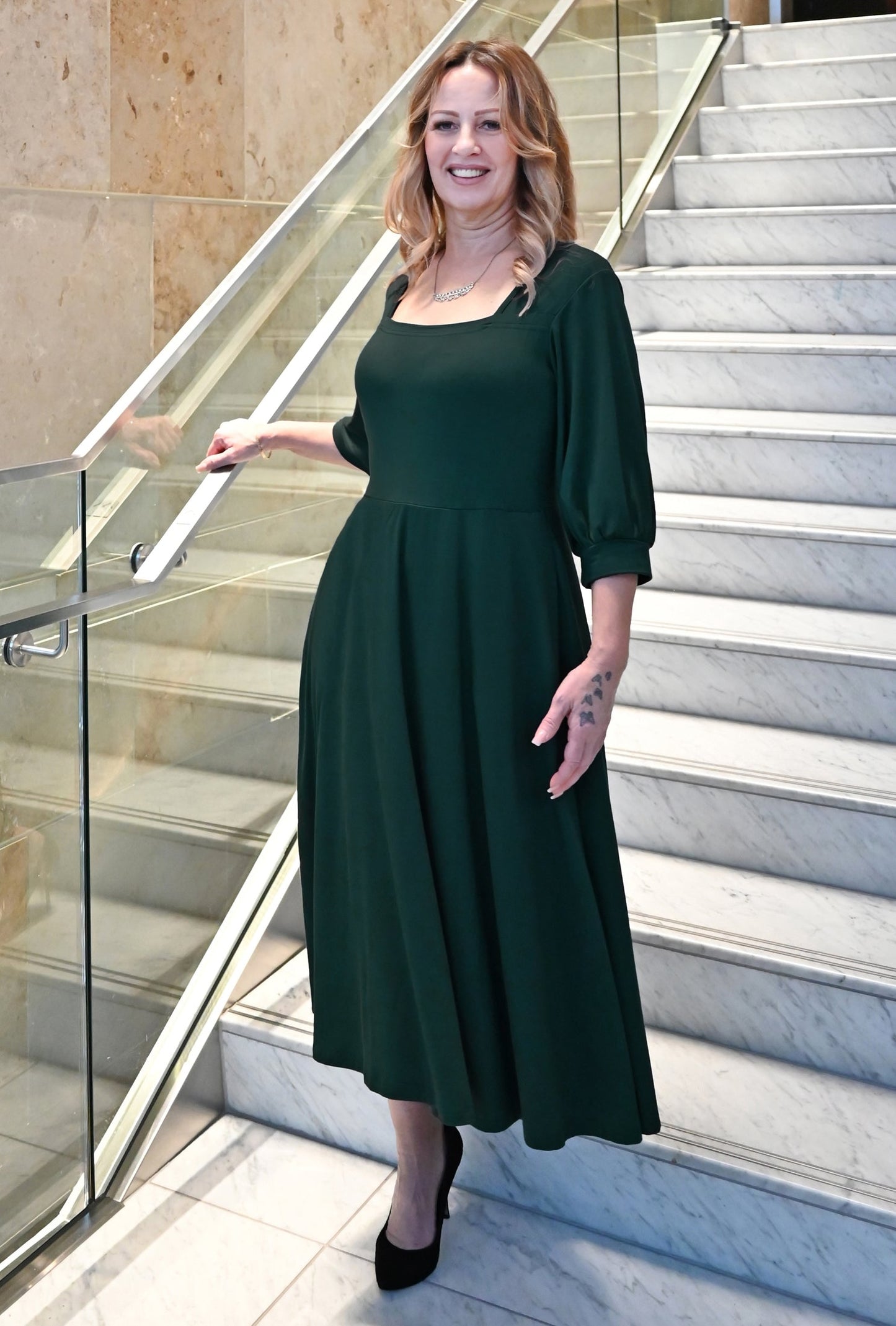Willow Midi Dress - Rainforest Sustainable Bamboo Knit