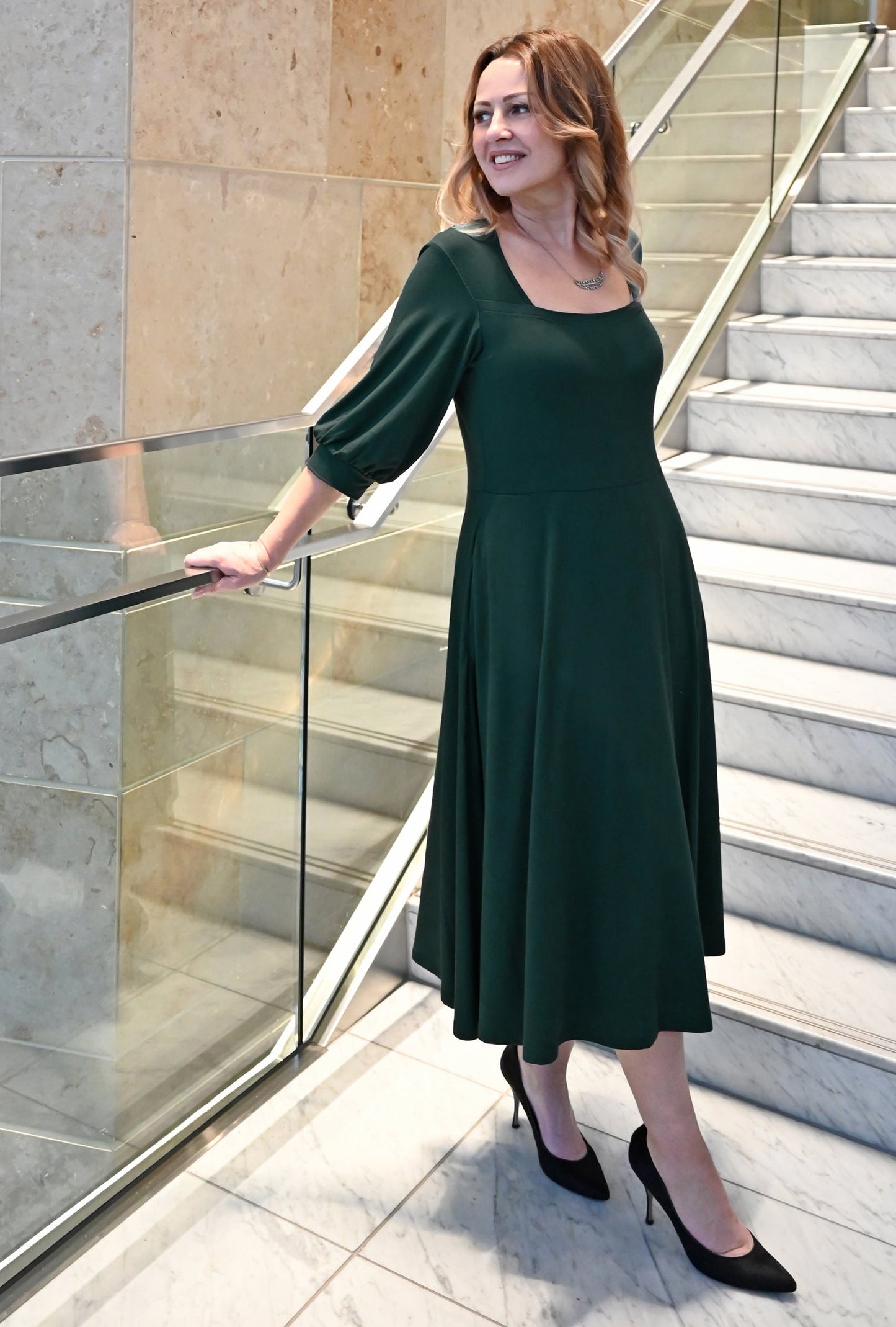 Willow Midi Dress - Rainforest Sustainable Bamboo Knit