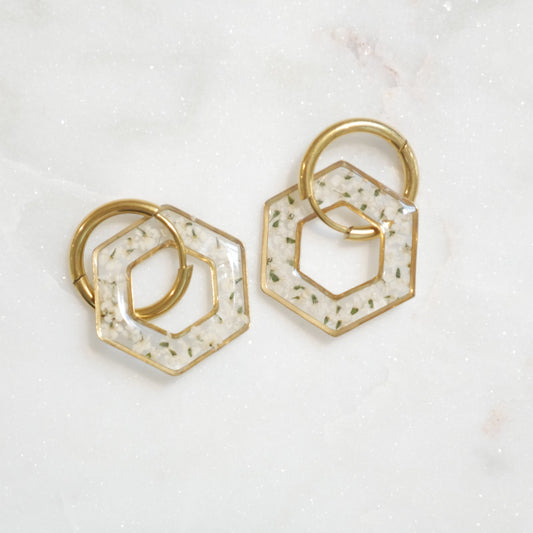 Boucles d'oreilles Dona - hexa