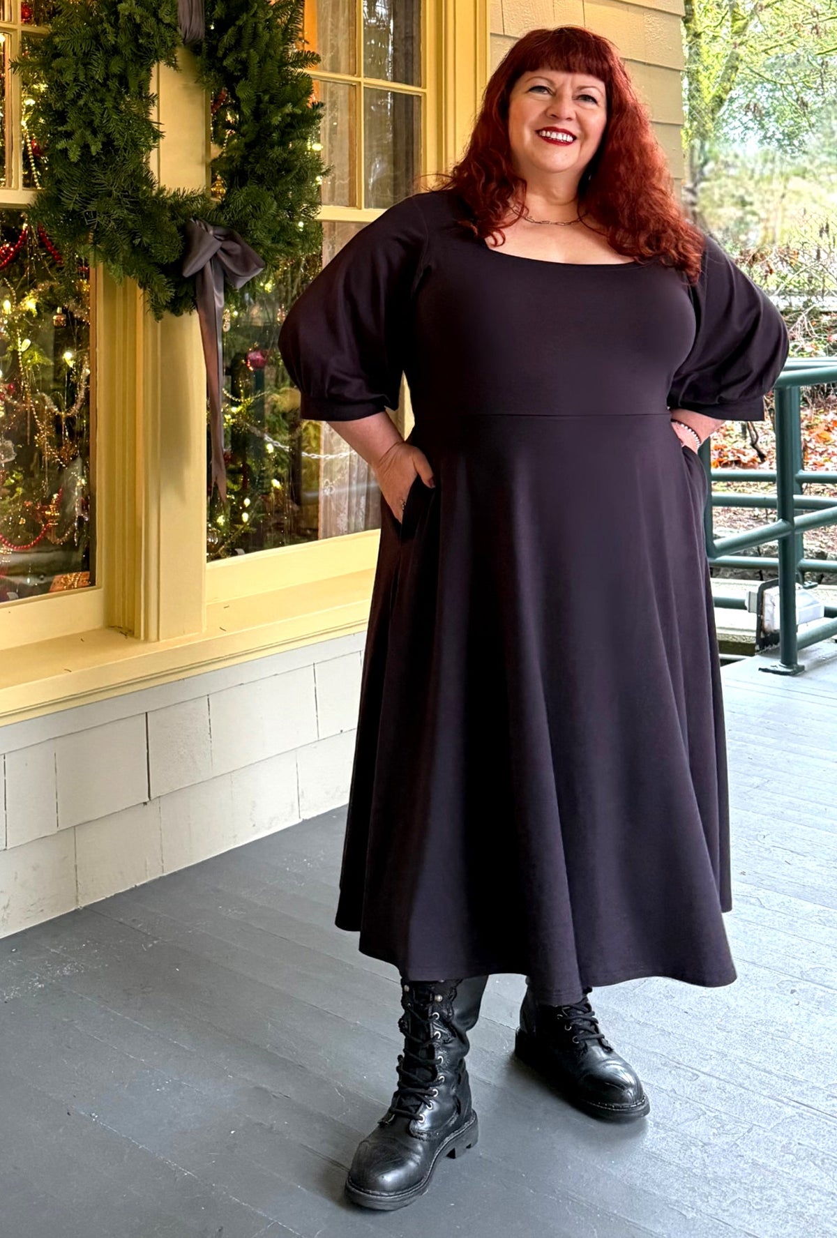 Willow Midi Dress - Ink Sustainable Bamboo Knit