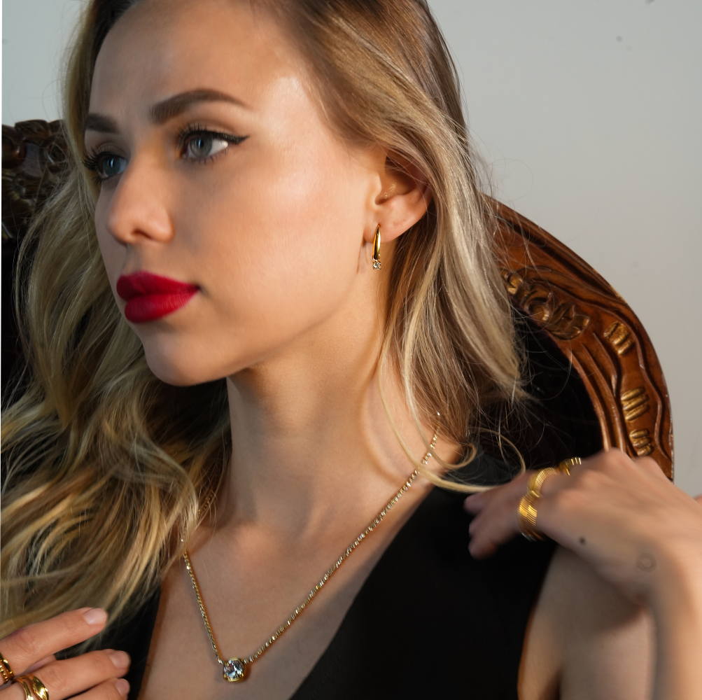 Vintage-inspired Tear Drop Earrings