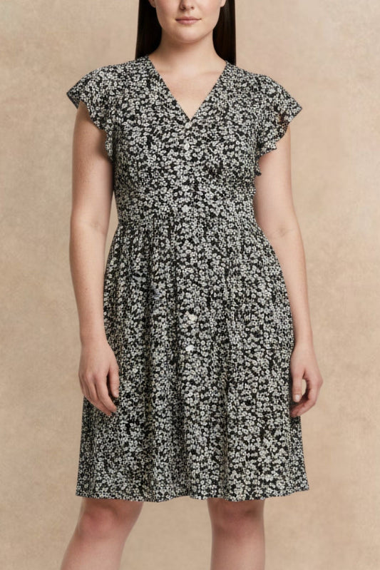 Alma Dress Short Ditsy Floral