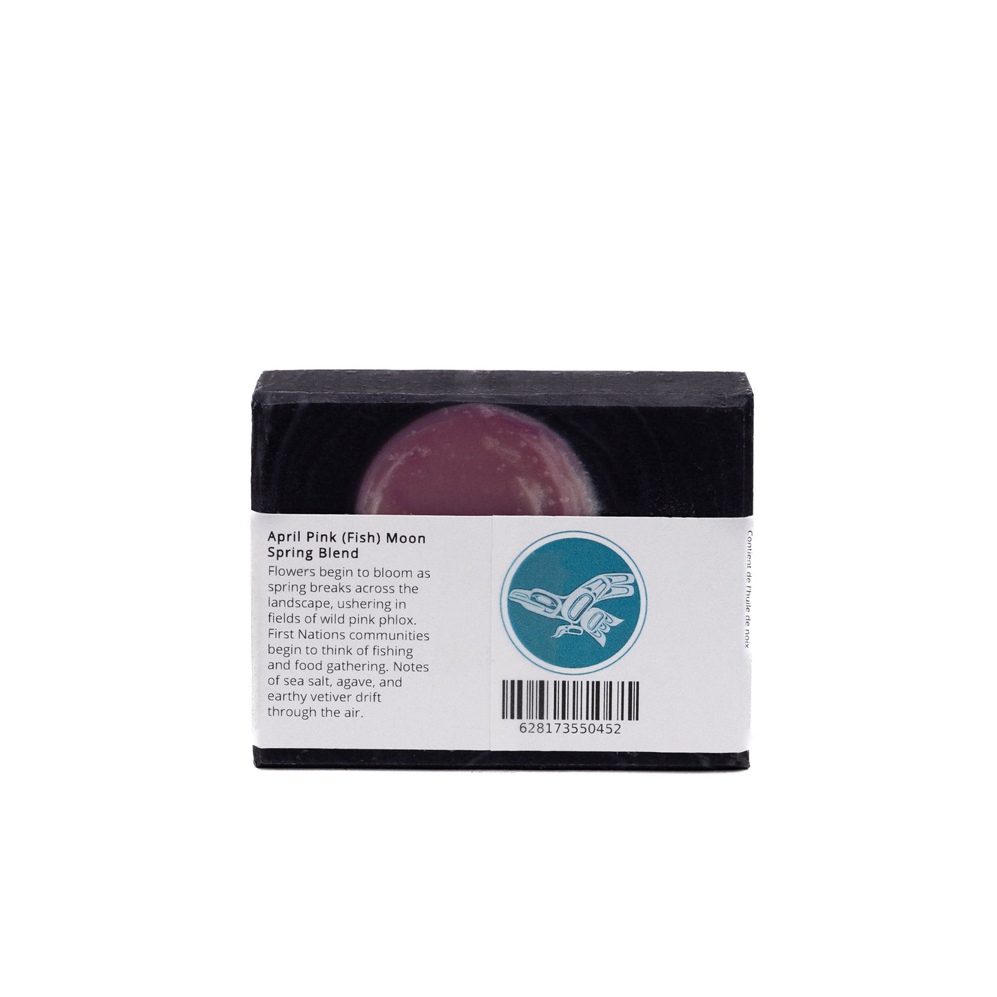 April Pink Full Moon Soap | Sea Salt + Agave + Vetiver