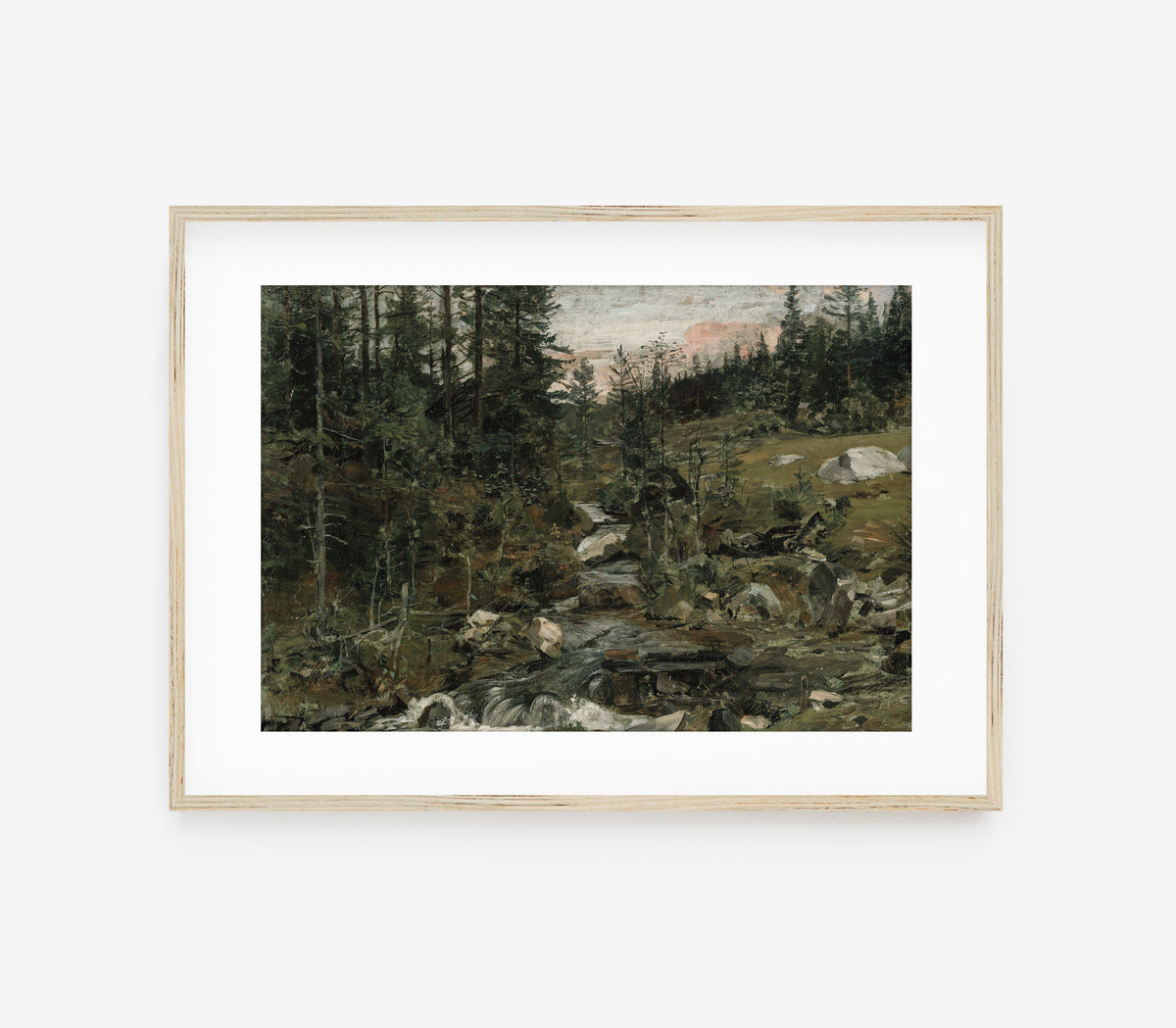 Vintage Moody Landscape Art Print L0122