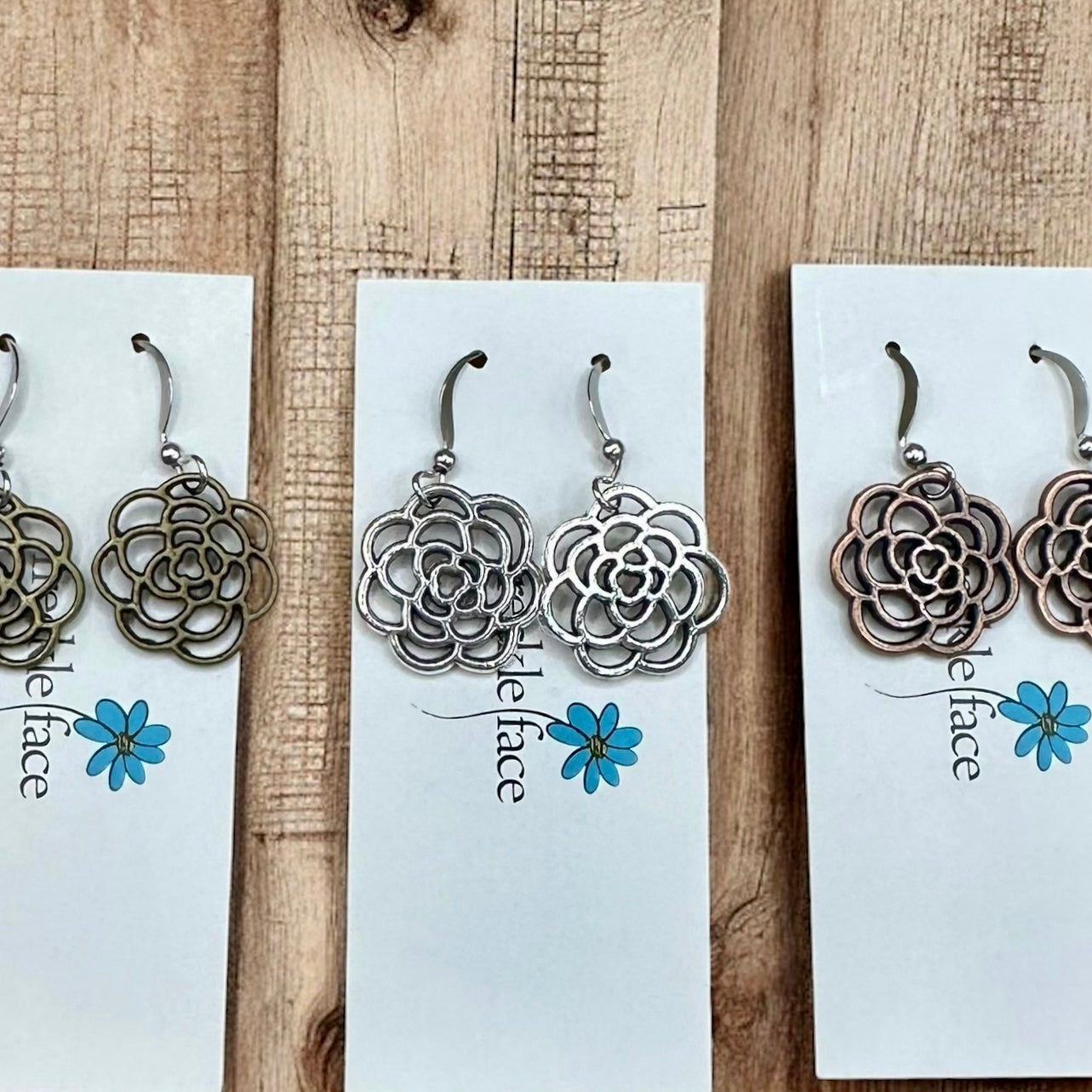 Rose Flower Earrings