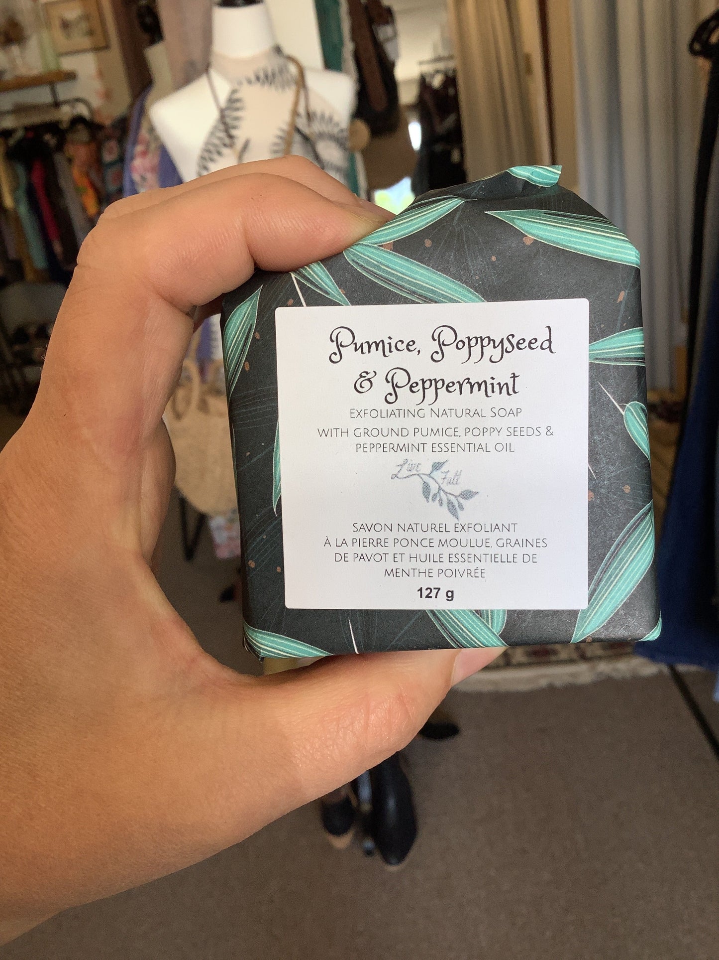 Pumice+Poppyseed+Peppermint Soap