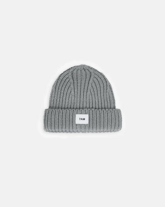 Chunky Beanie | Heather Grey | 7am