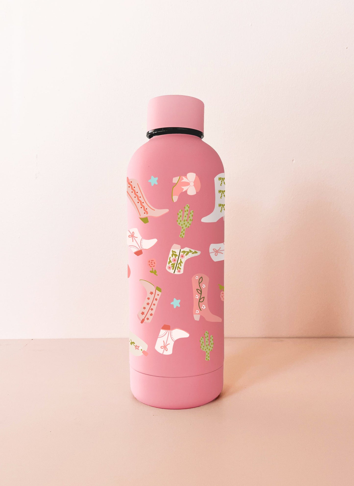Bouteille en acier inox 17oz rose vif - Cowgirl