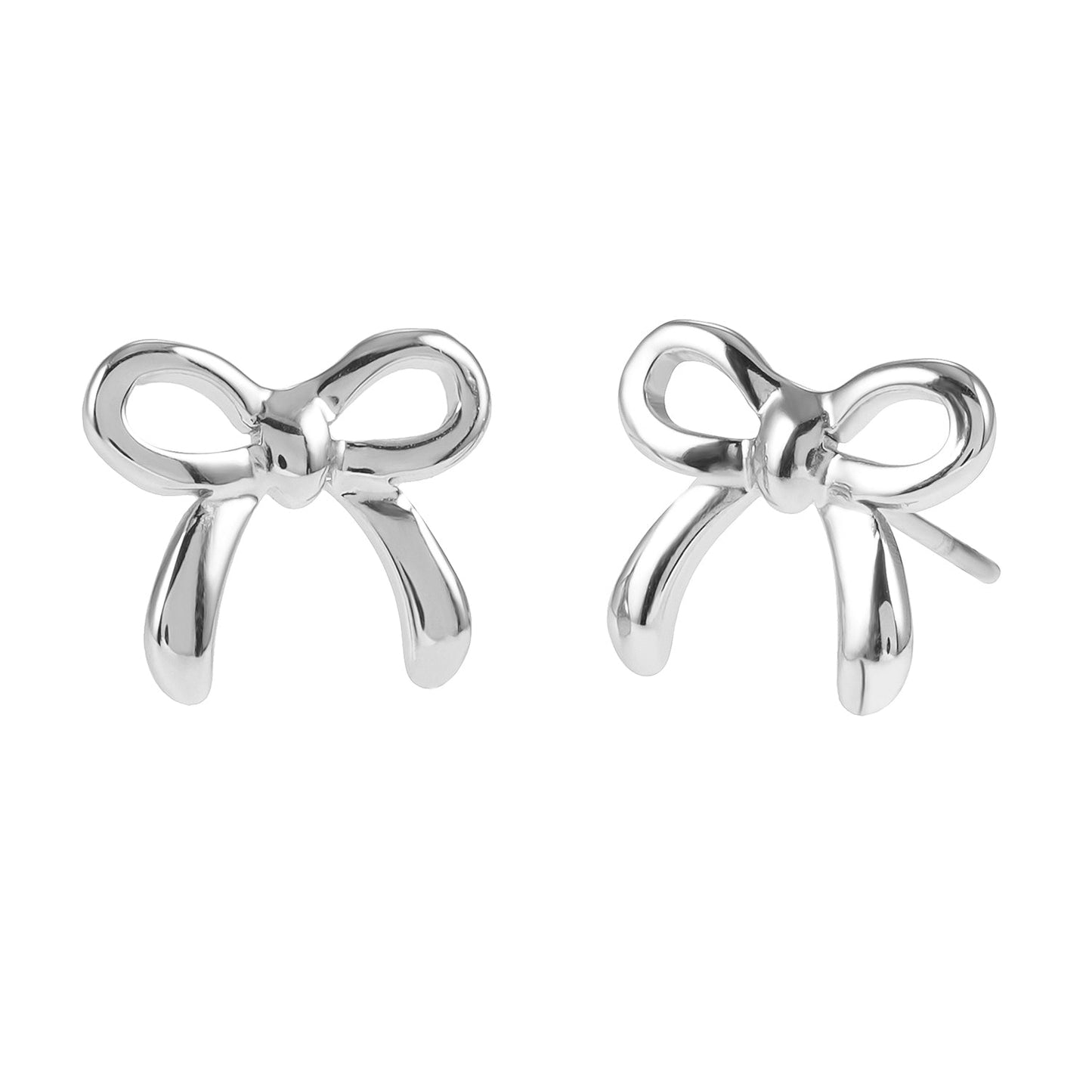 Bow Shaped Stud Earrings
