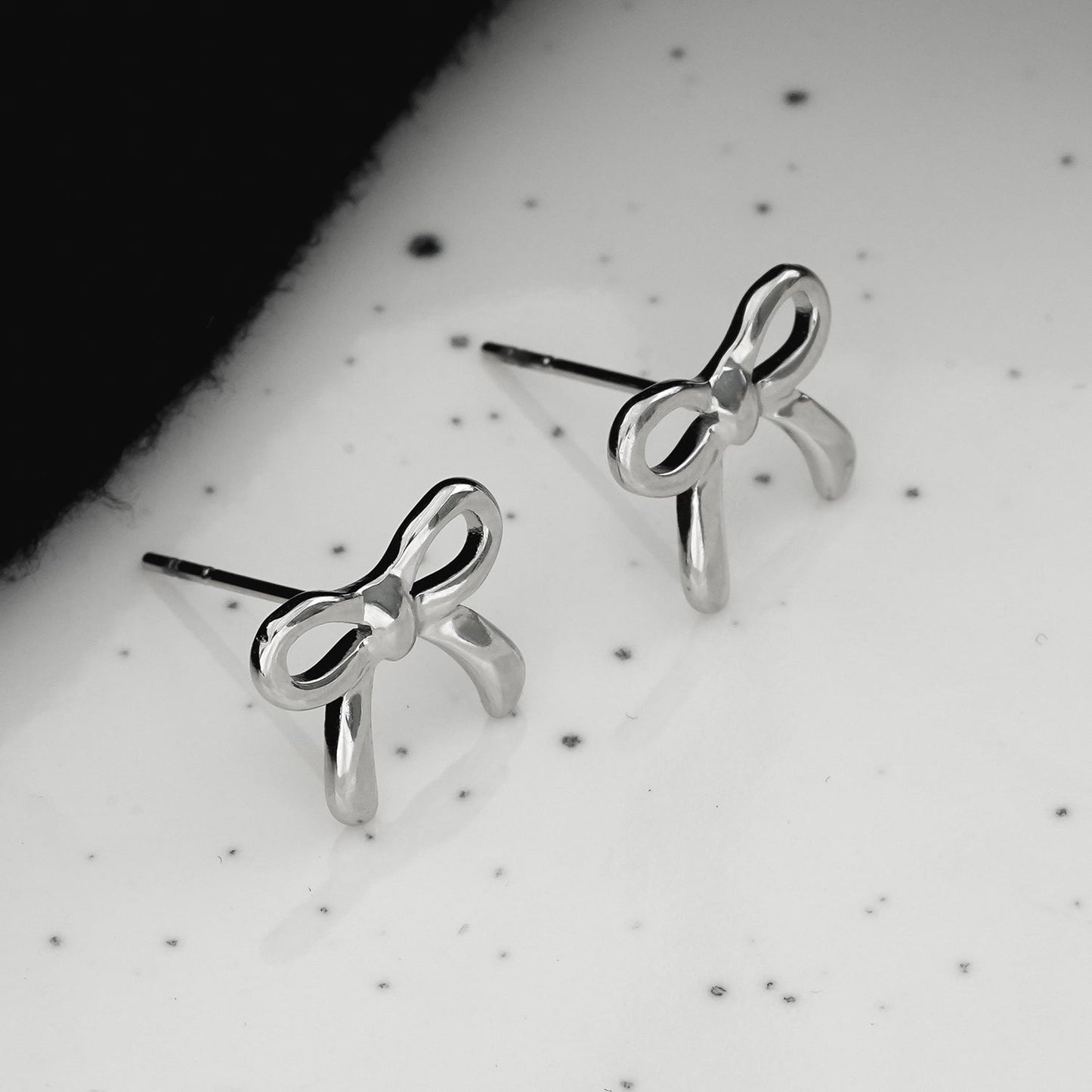 Bow Shaped Stud Earrings