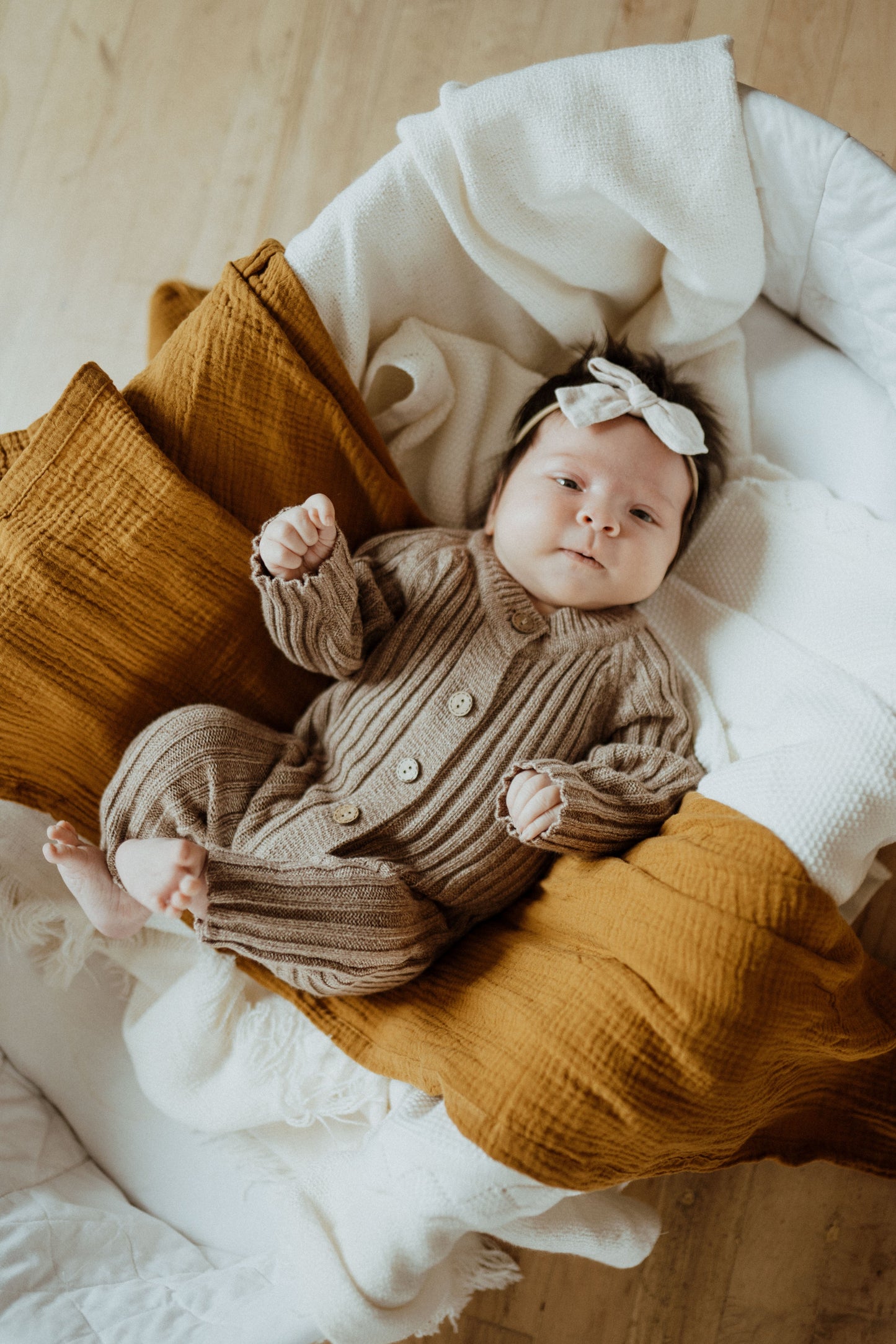 Organic Cotton Muslin Swaddle – Copper | ba.be.O Canada