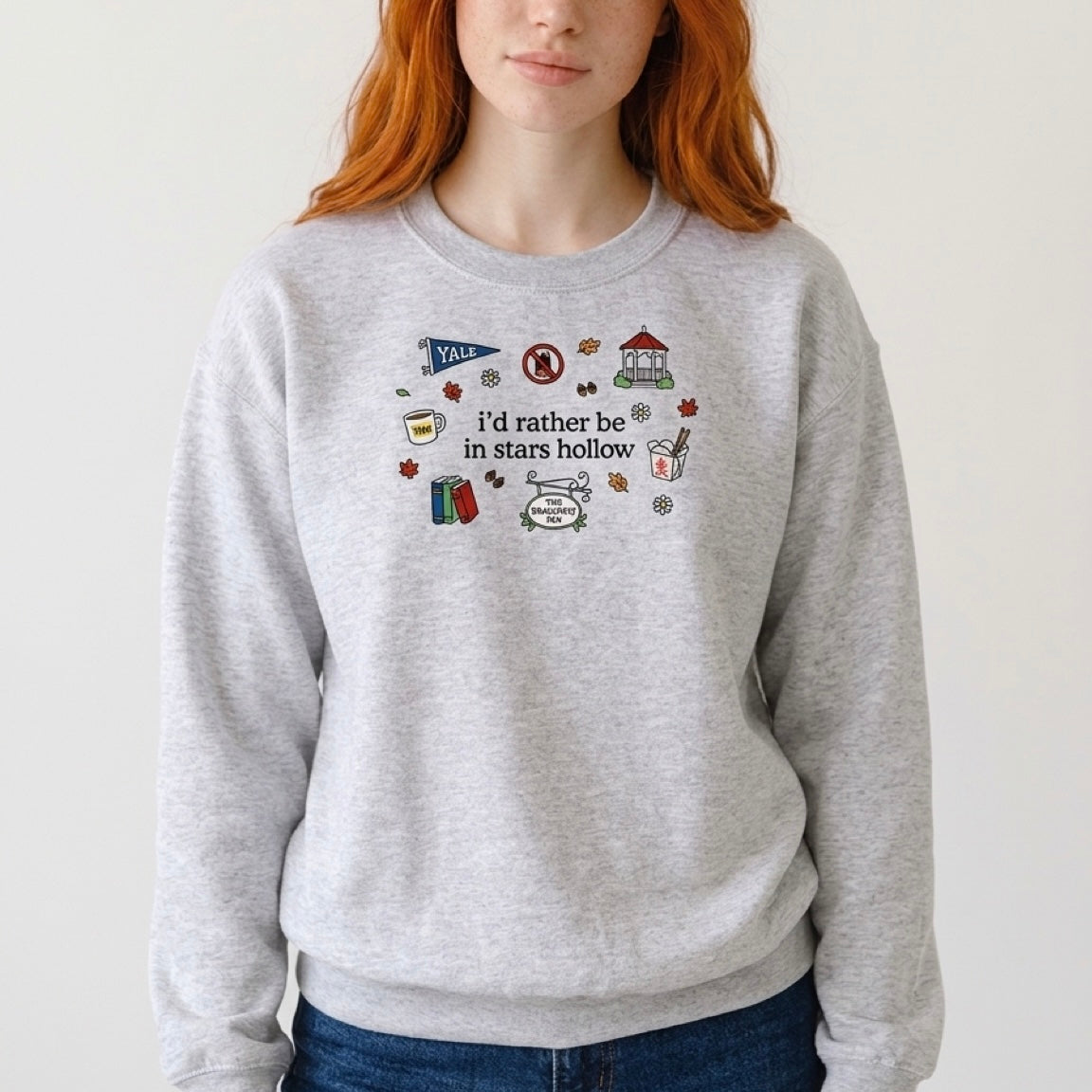 Stars Hollow Embroidered Crewneck Sweatshirt