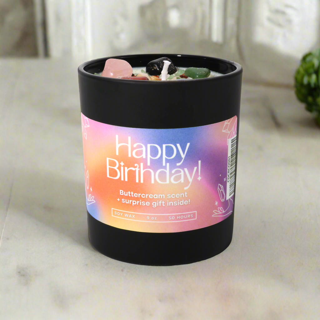 Happy Birthday Candle 🎉 Crystal Surprise Inside