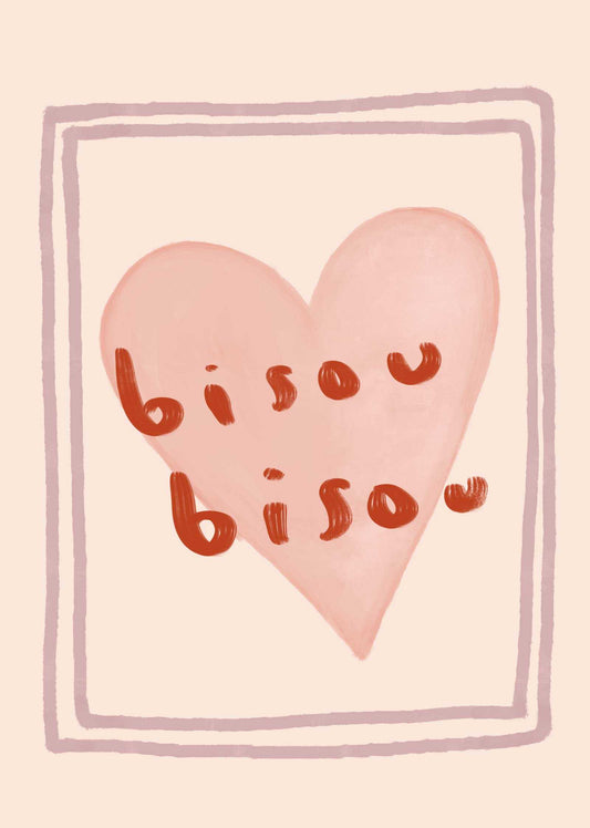 Bisou Bisou Art Print