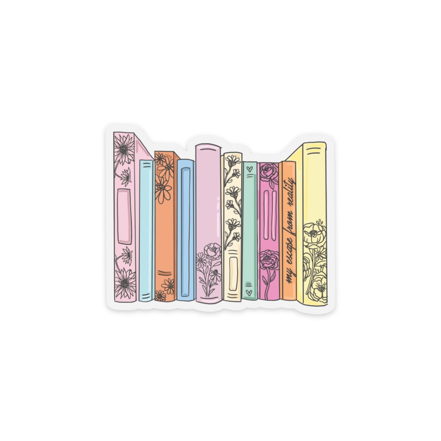 My Escape From Reality Book Matte Sticker