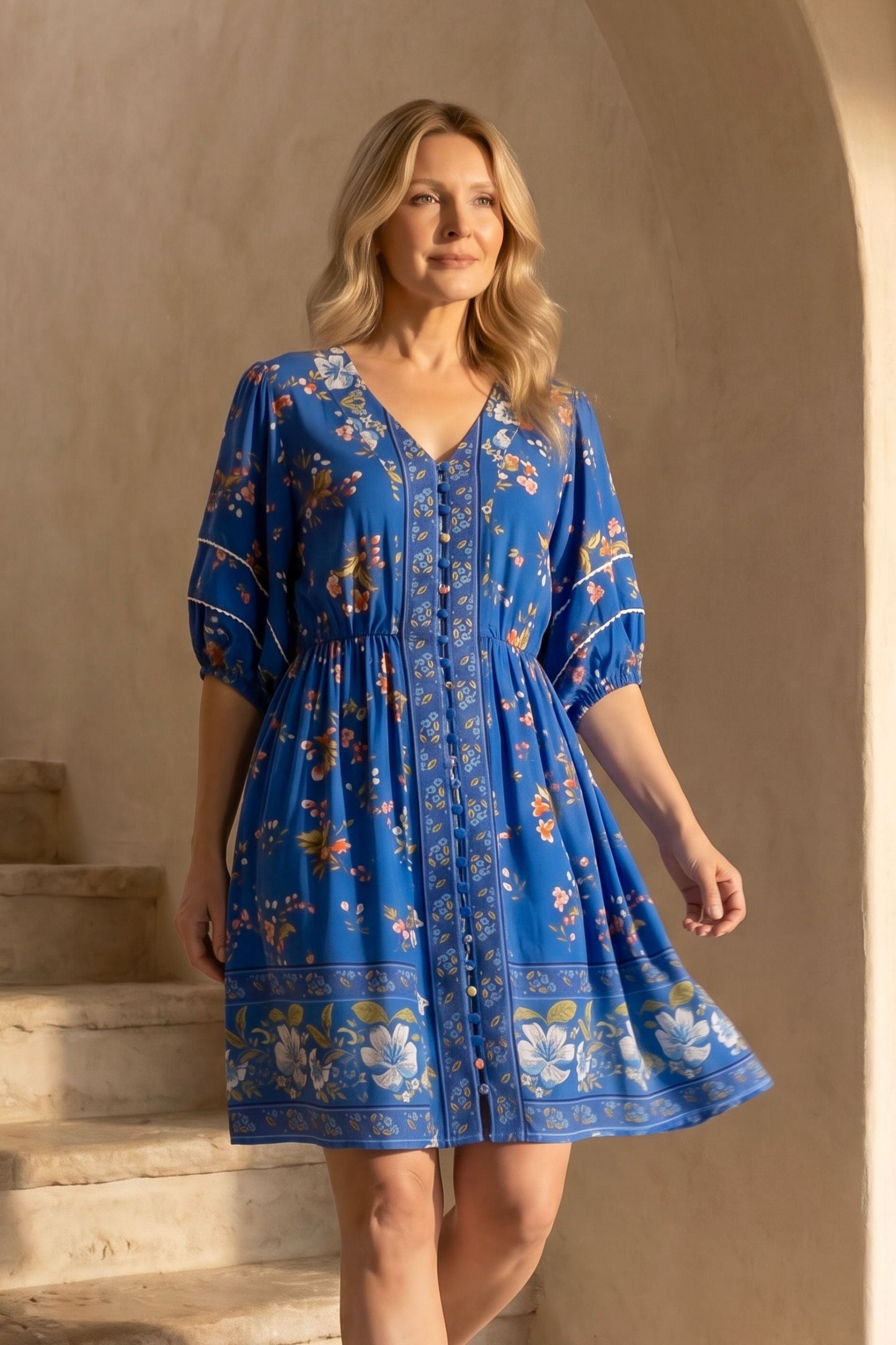 PRE-SALE | Brigitta Printed Boho Dress