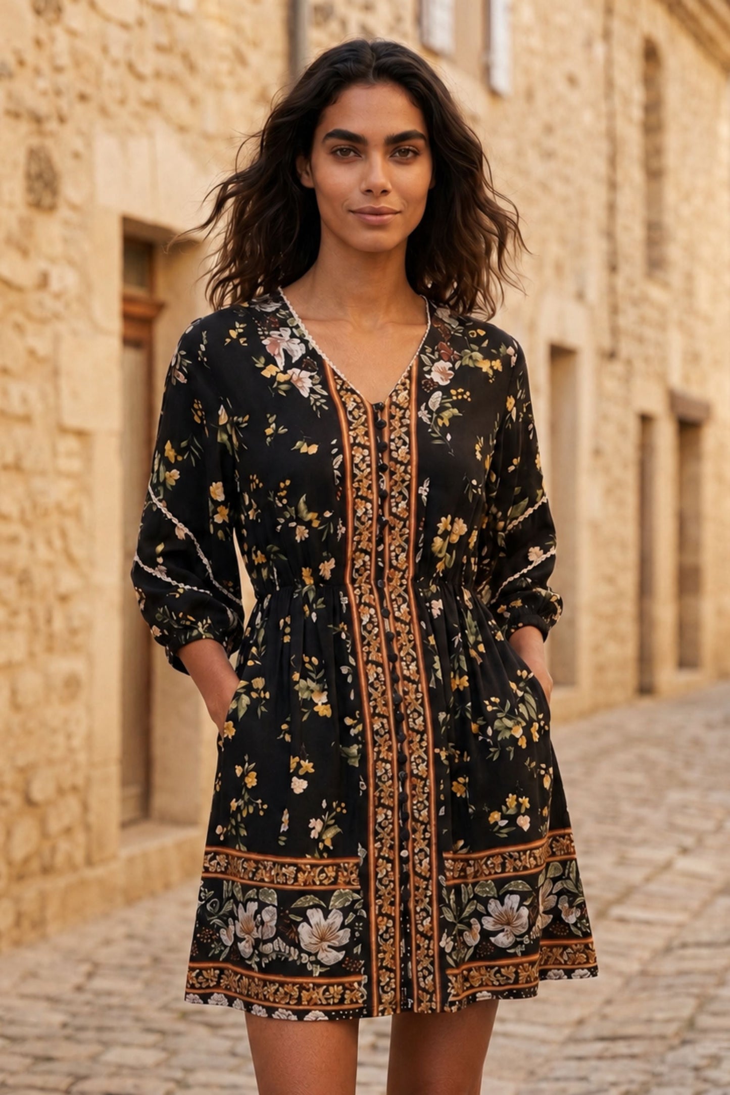 PRE-SALE | Brigitta Printed Boho Dress