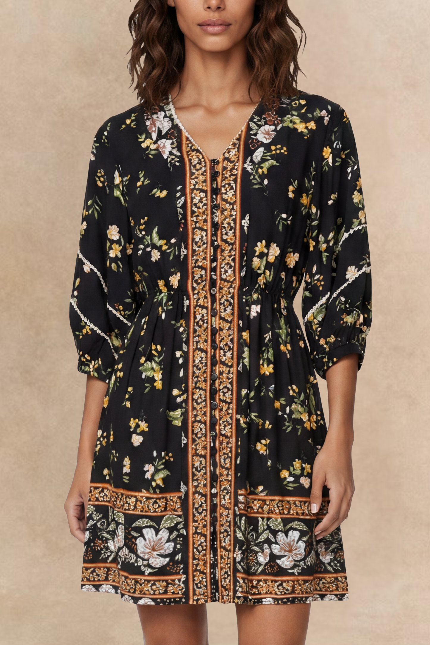 PRE-SALE | Brigitta Printed Boho Dress