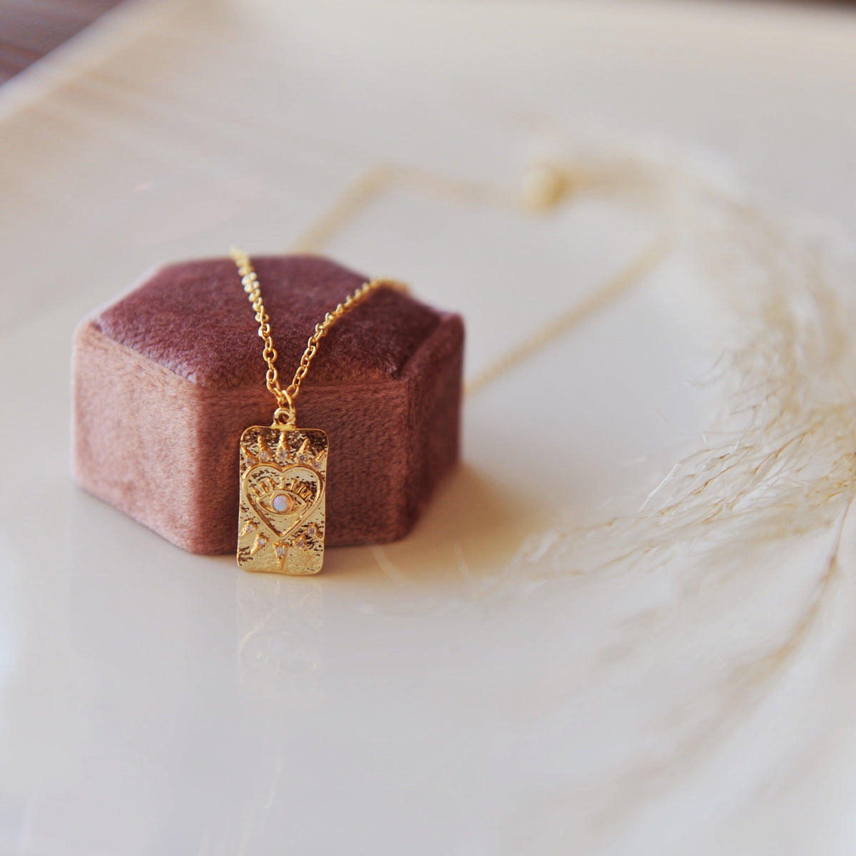 Tarot Card Evil Eye Necklace