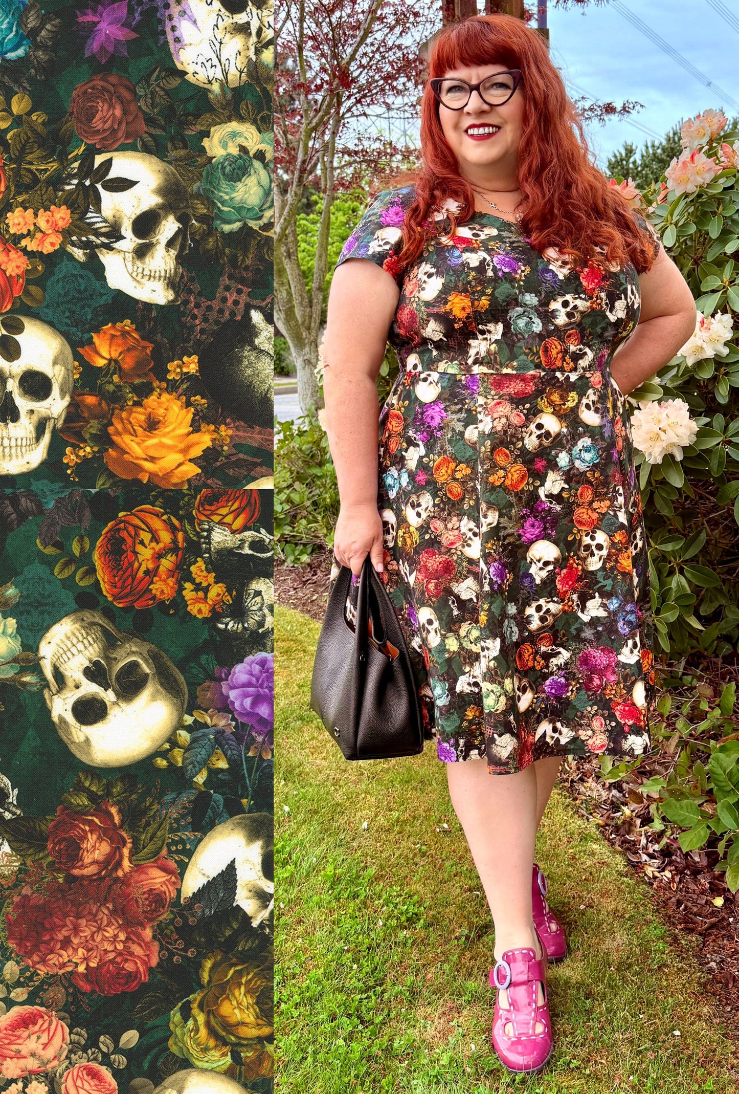Yvonne - Memento Flori - Skulls & Roses Dress