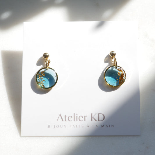 Boucles d'oreilles Céleste - rond (mini)