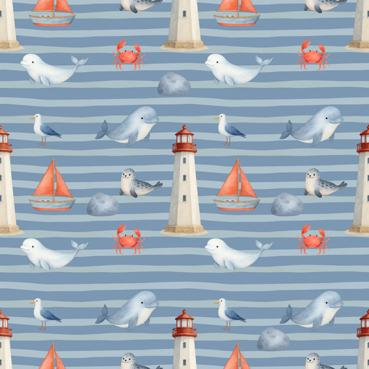 Couverture minky fleuve Saint-Laurent 🐋 géante