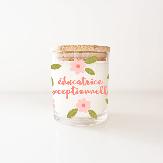Bougie réutilisable 8oz - Éducatrice exceptionnelle